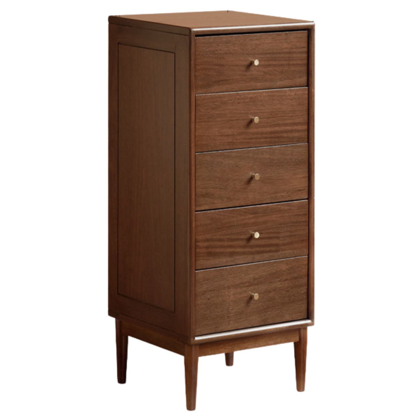 Red Zebrawood Solid Wood Modern Minimalist Chest of Drawers