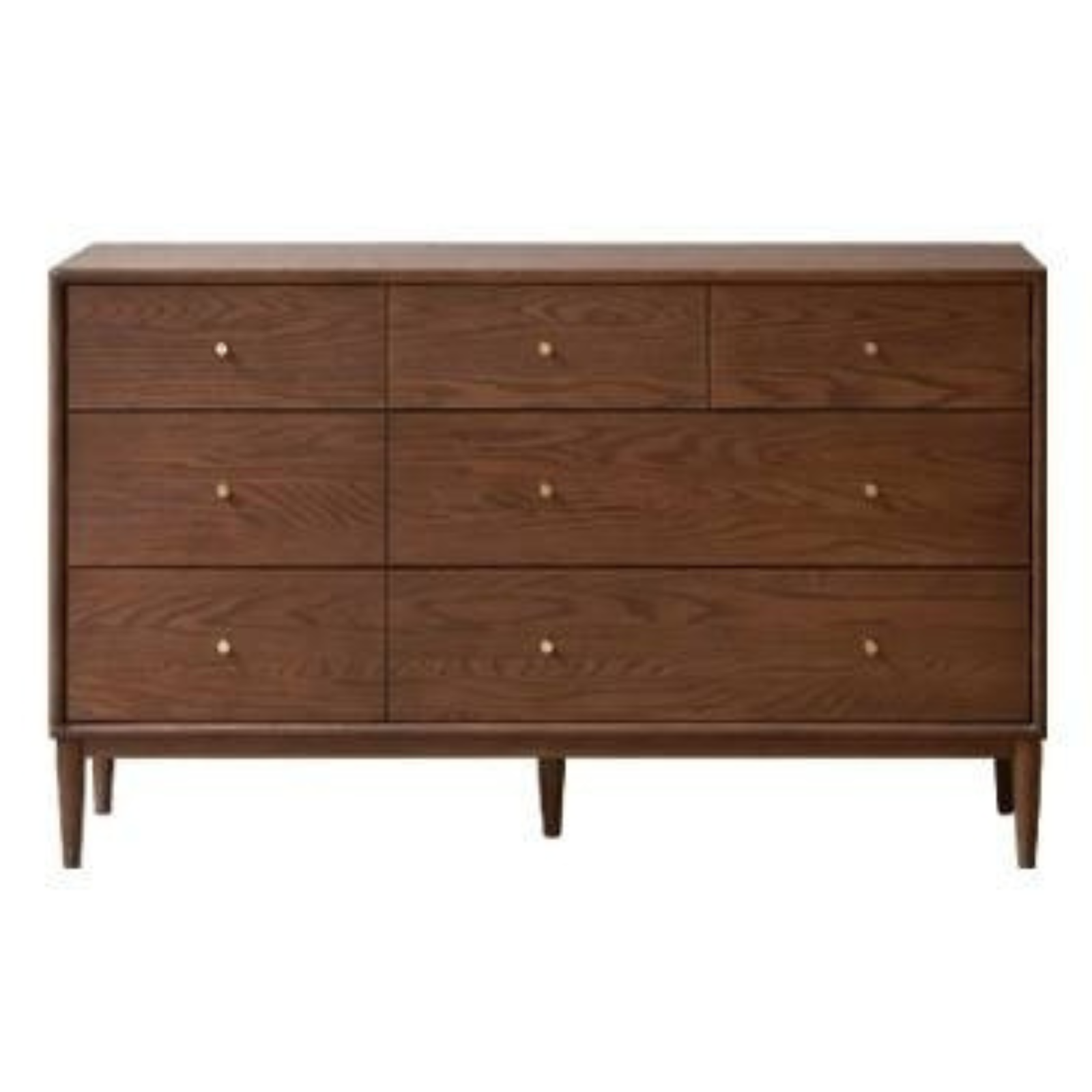 Red Zebrawood Solid Wood Modern Minimalist Chest of Drawers