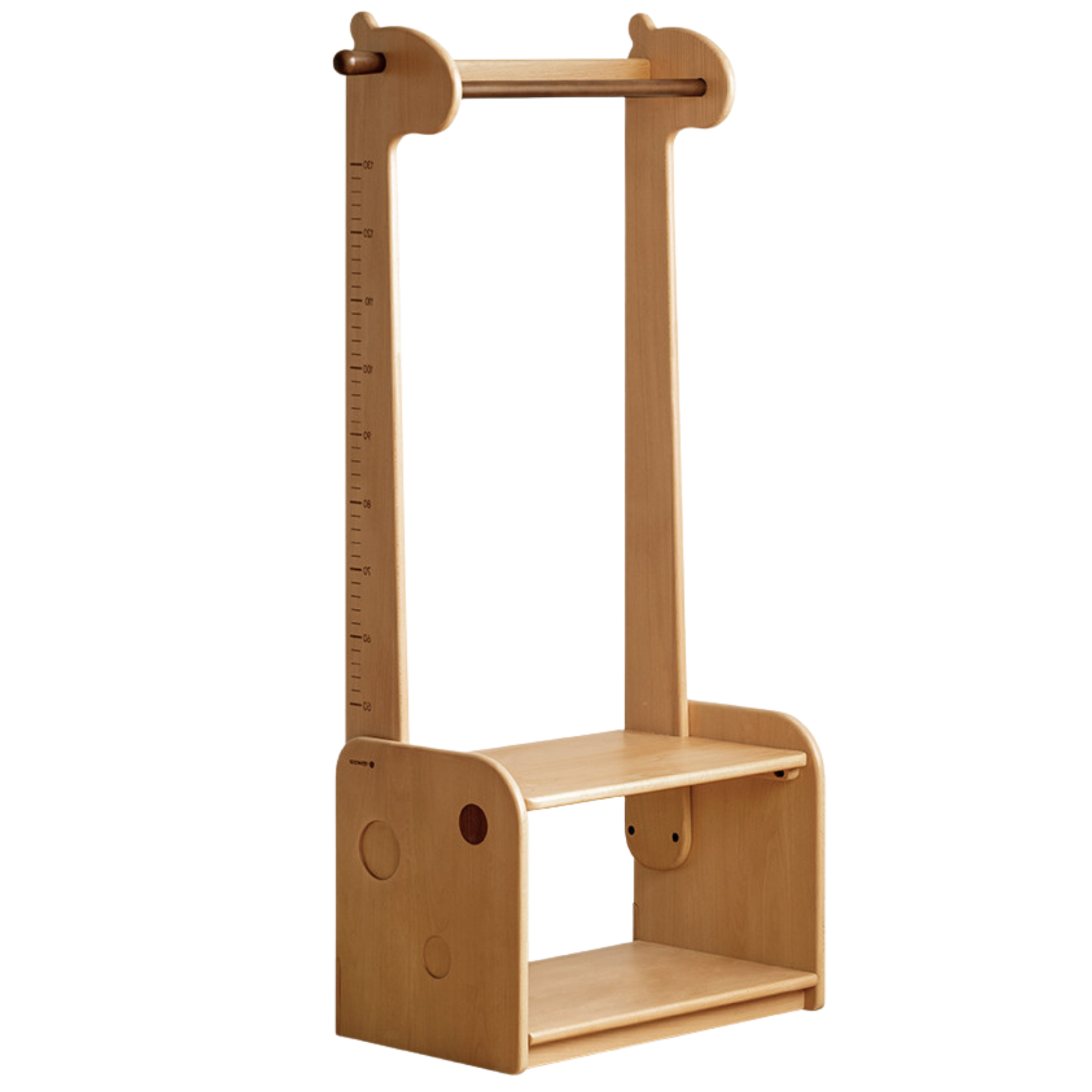 Beech, Solid Rubberwood Children's Clothing Rack