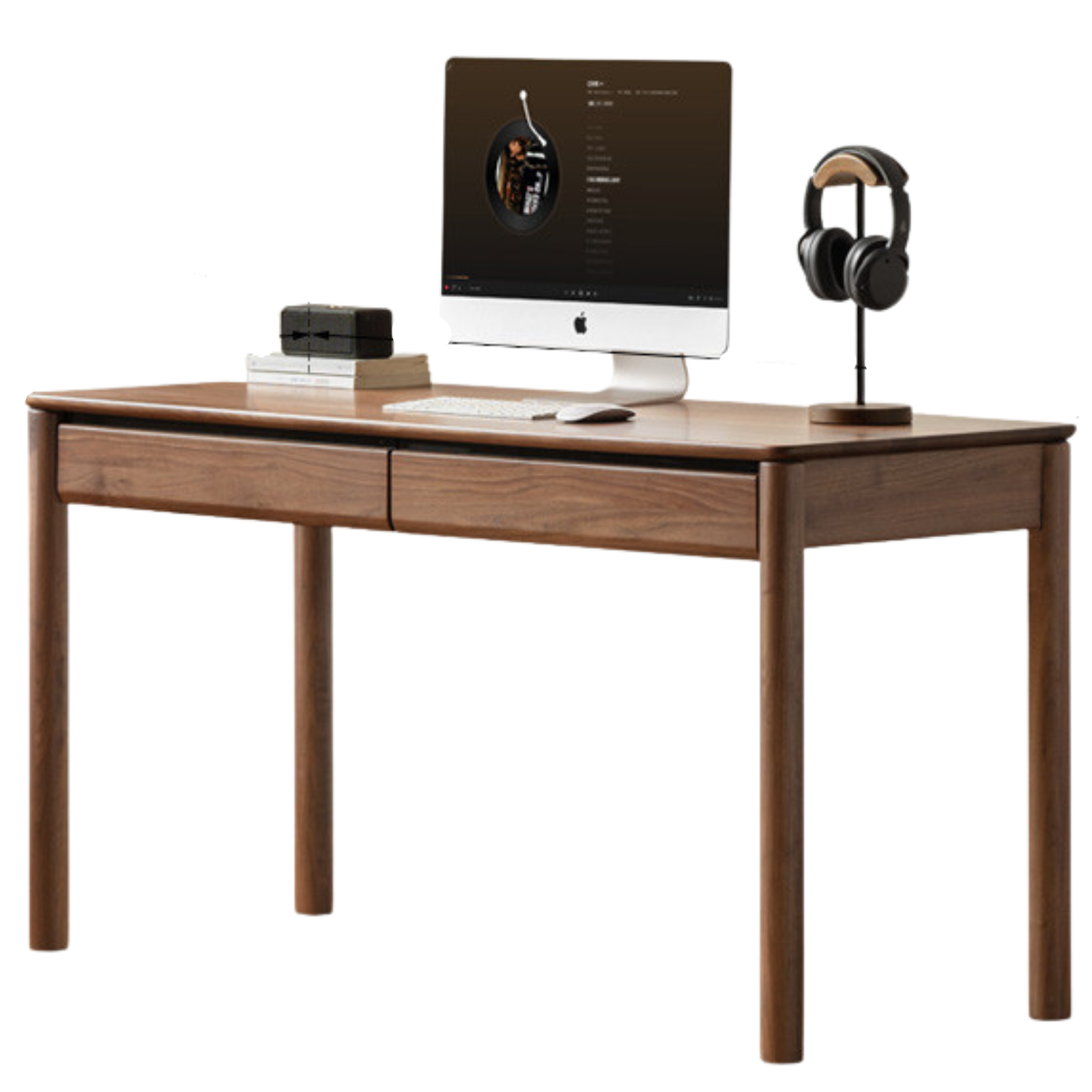 Black Walnut Solid Wood Luxury Office Desk