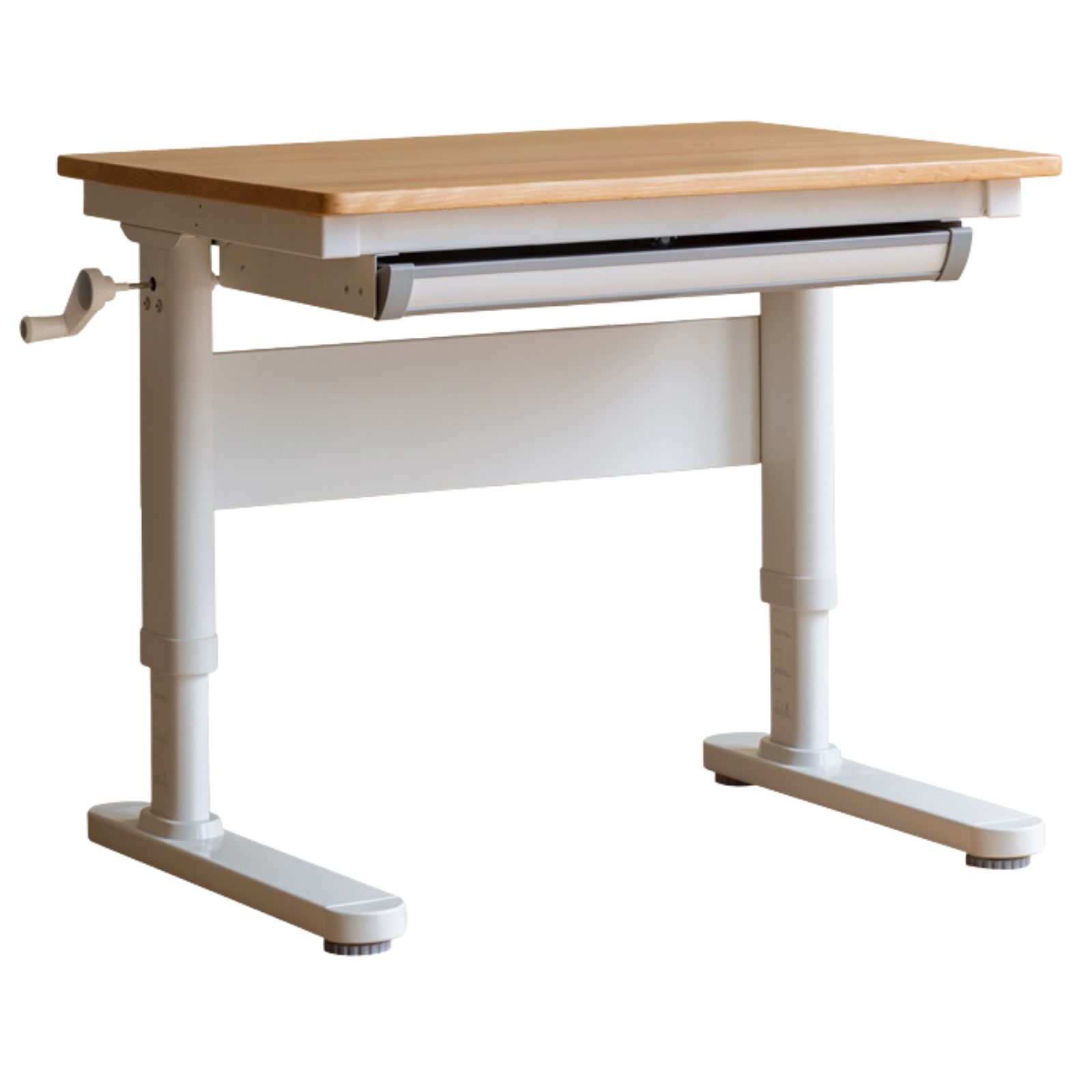 Beech, Solid Rubberwood Solid Wood Kids Liftable Desk