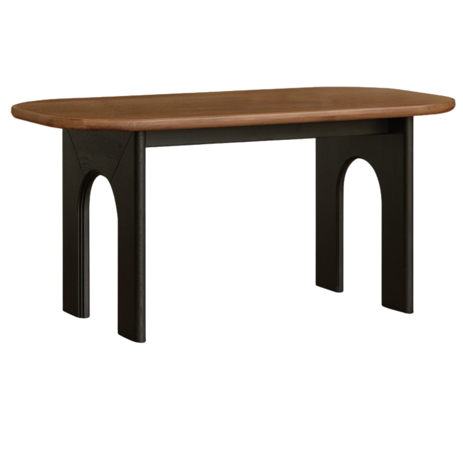 Black Walnut Solid Wood French Retro Style Dining Table