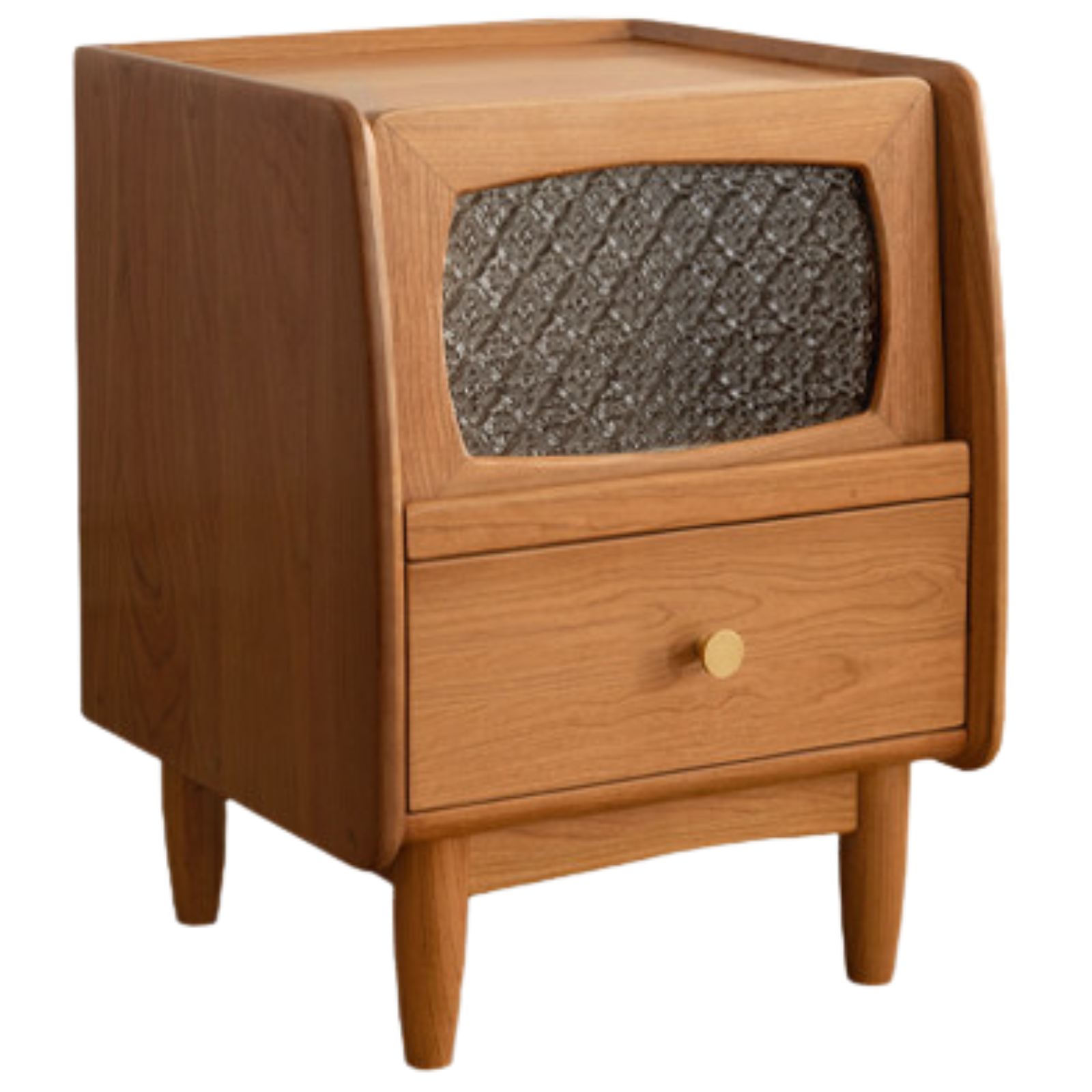 Cherry Solid Wood Retro Nightstand