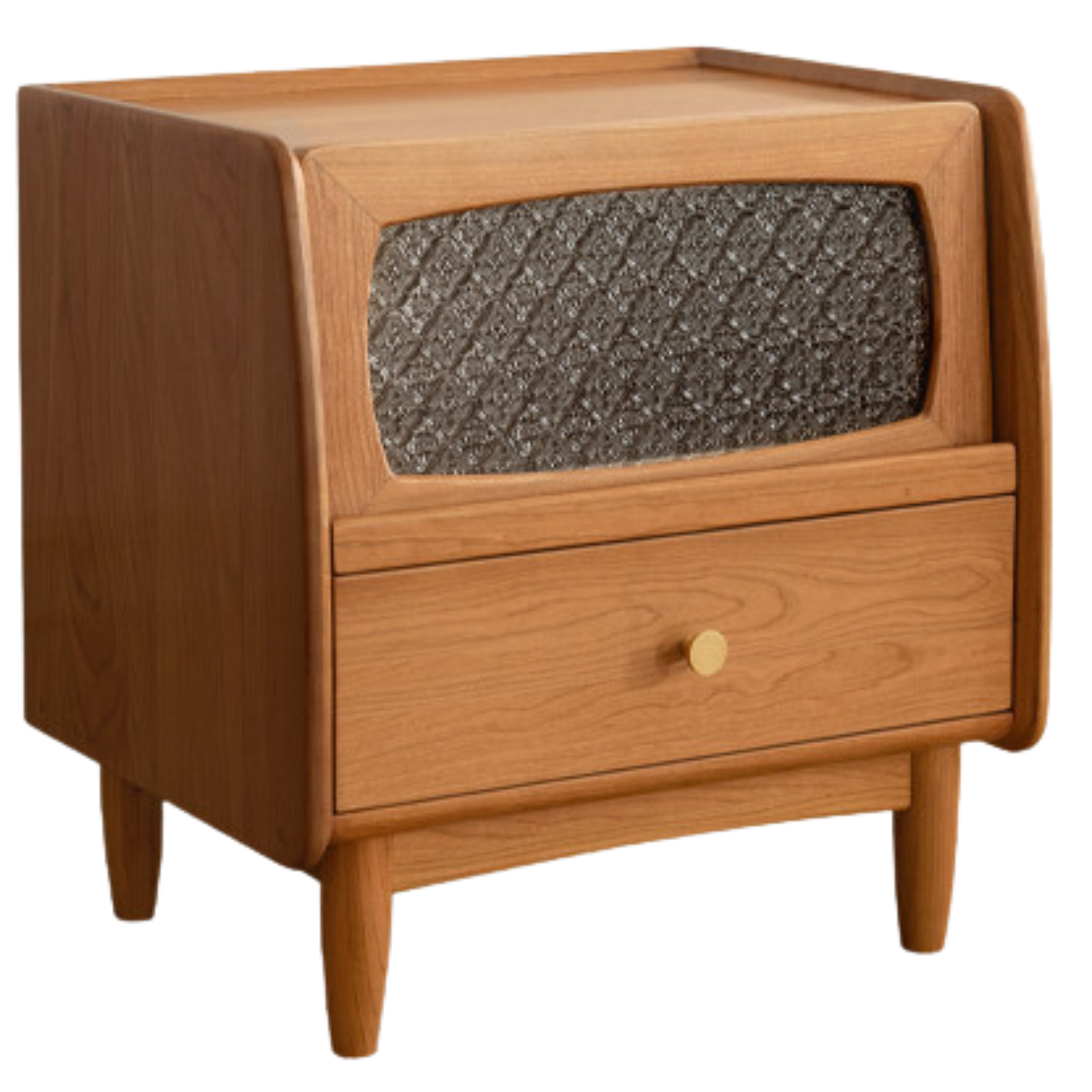 Cherry Solid Wood Retro Nightstand