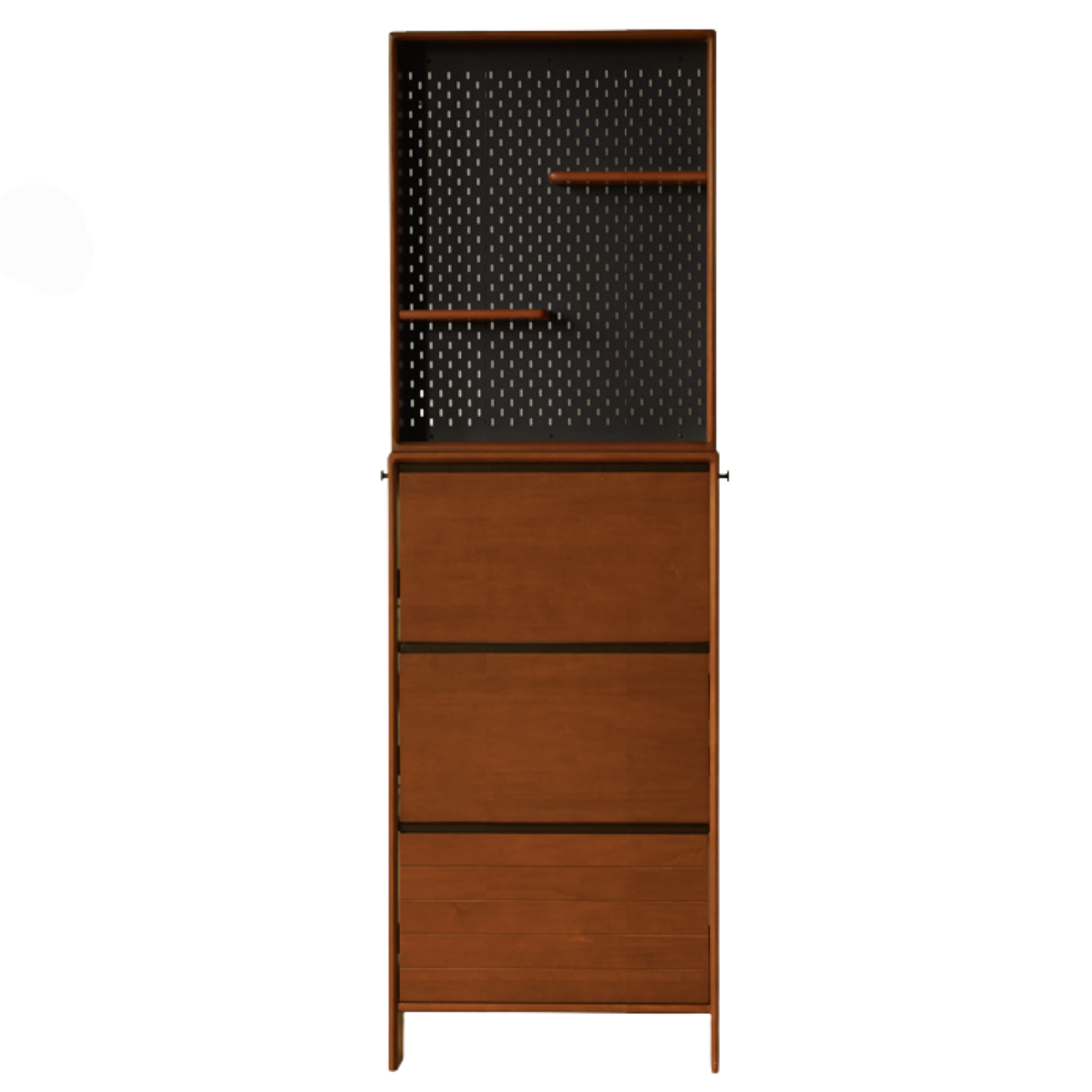 Poplar Solid Wood Middle-Age Ultra-Thin Shoe Cabinet