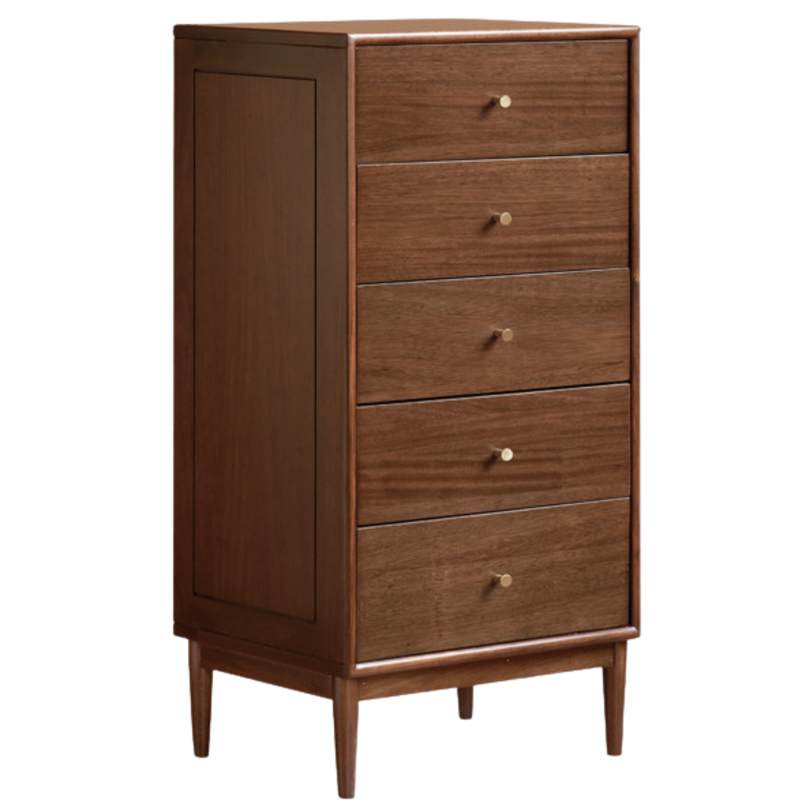 Red Zebrawood Solid Wood Modern Minimalist Chest of Drawers