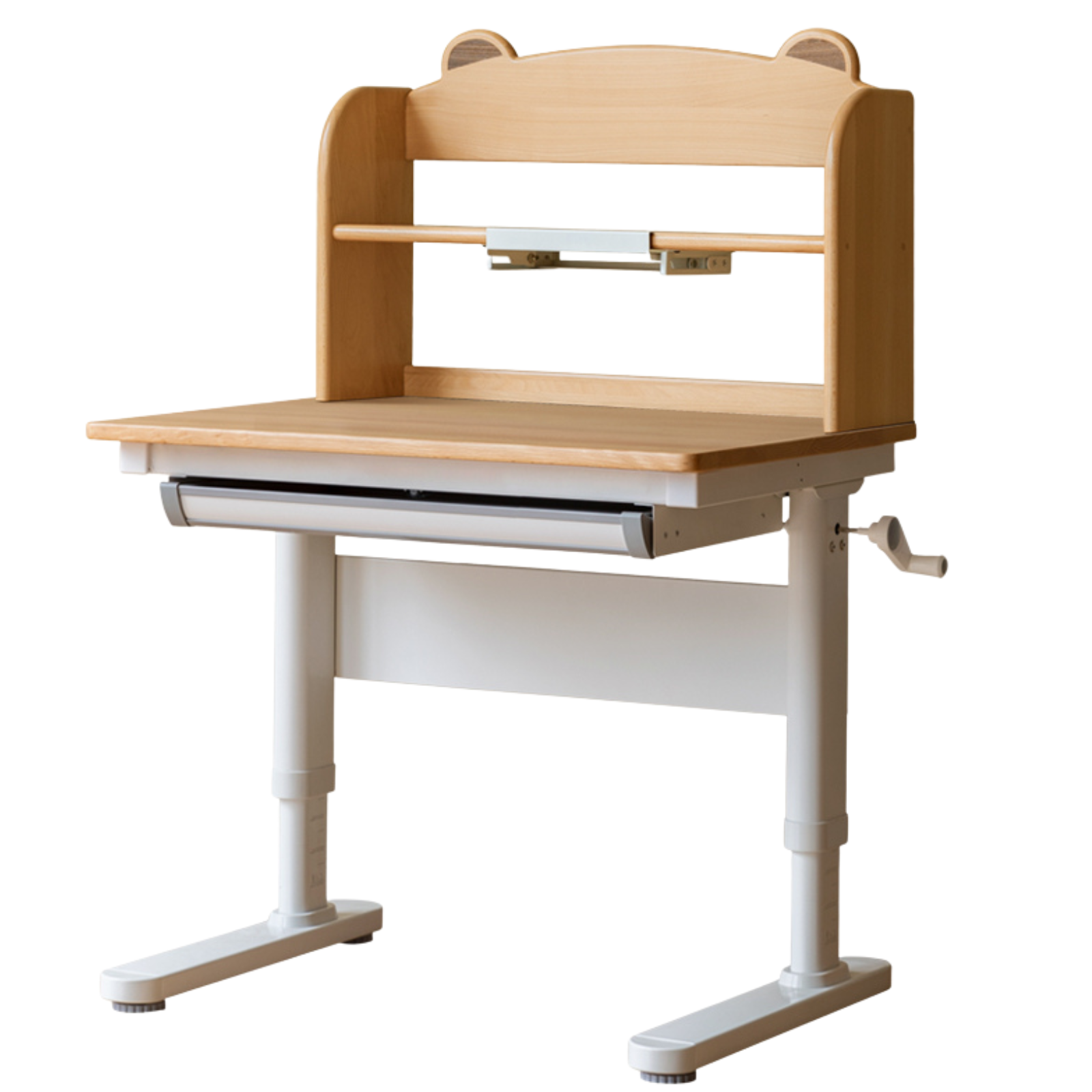 Solid Rubberwood, Beech Solid Wood Cream Style Kids Learning Desk