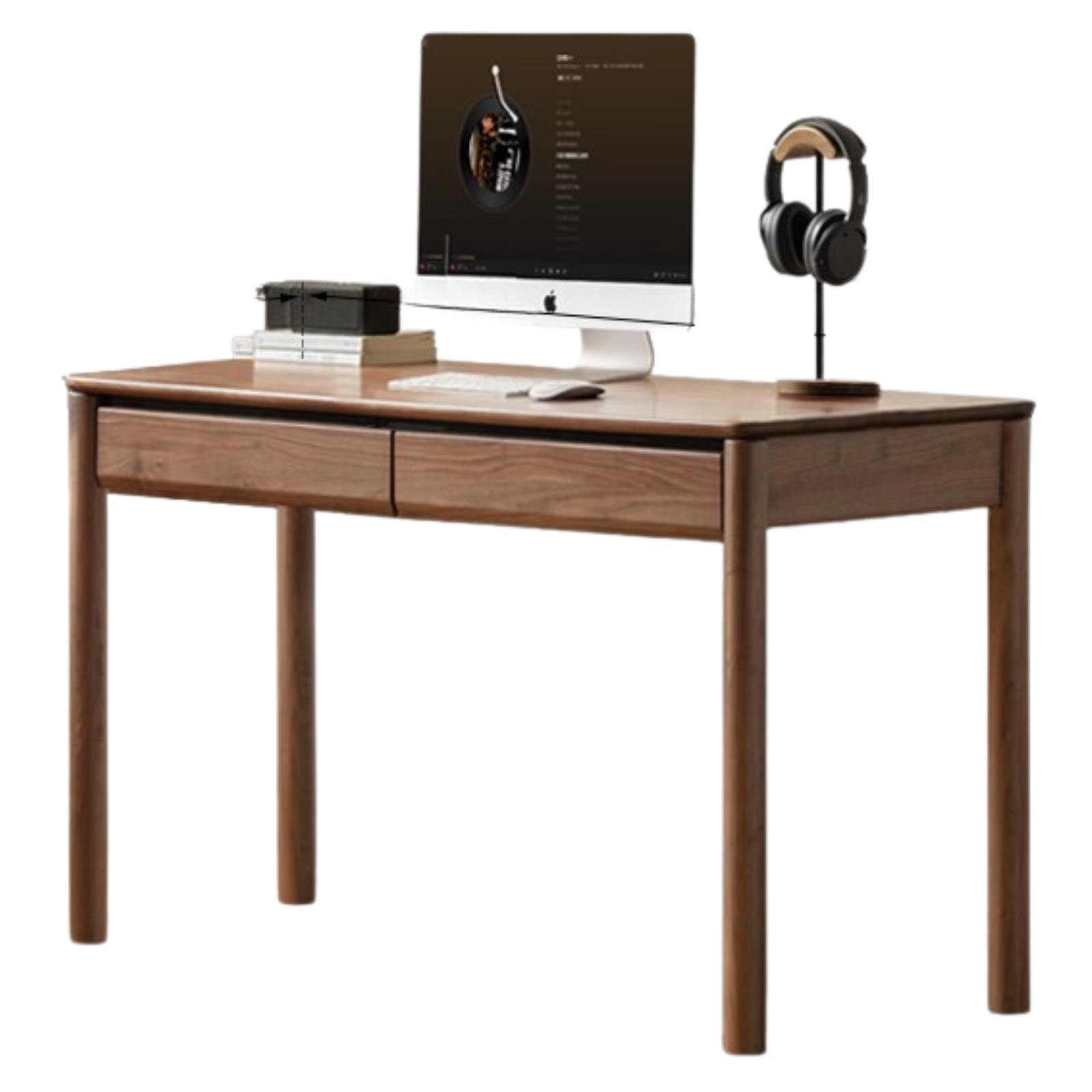 Black Walnut Solid Wood Luxury Office Desk