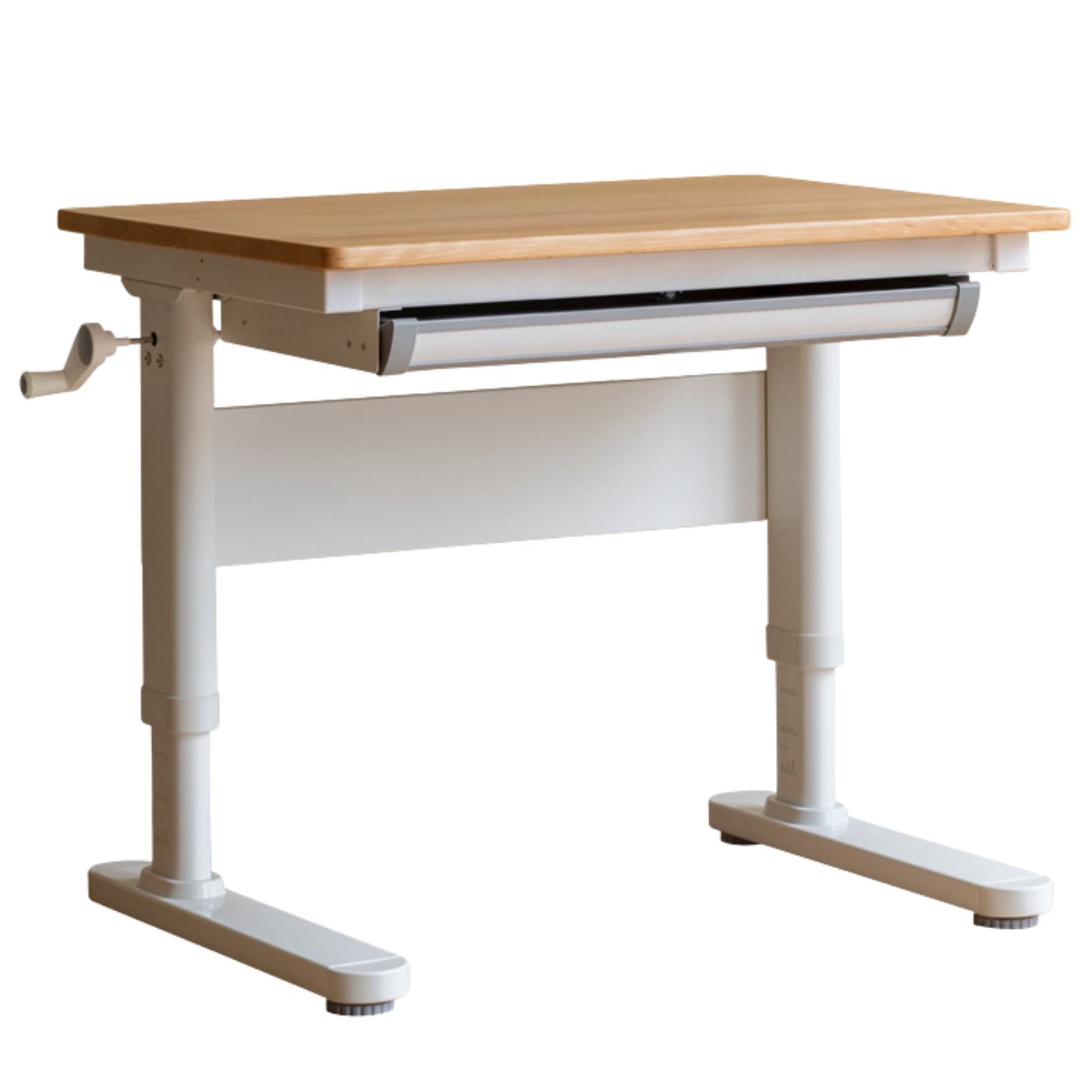 Solid Rubberwood, Beech Solid Wood Cream Style Kids Learning Desk