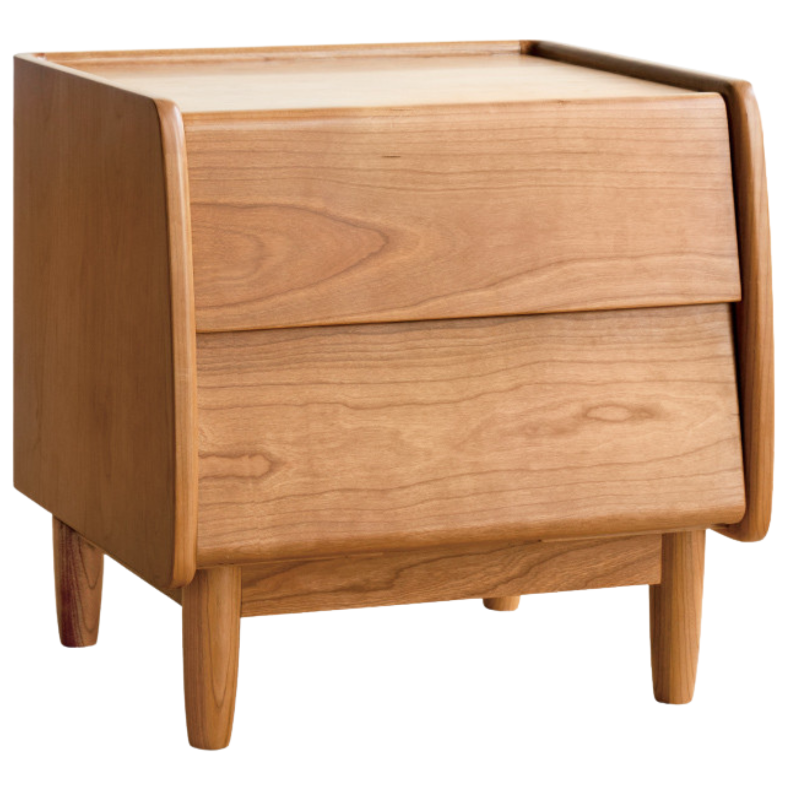 Cherry Solid Wood Retro Nightstand