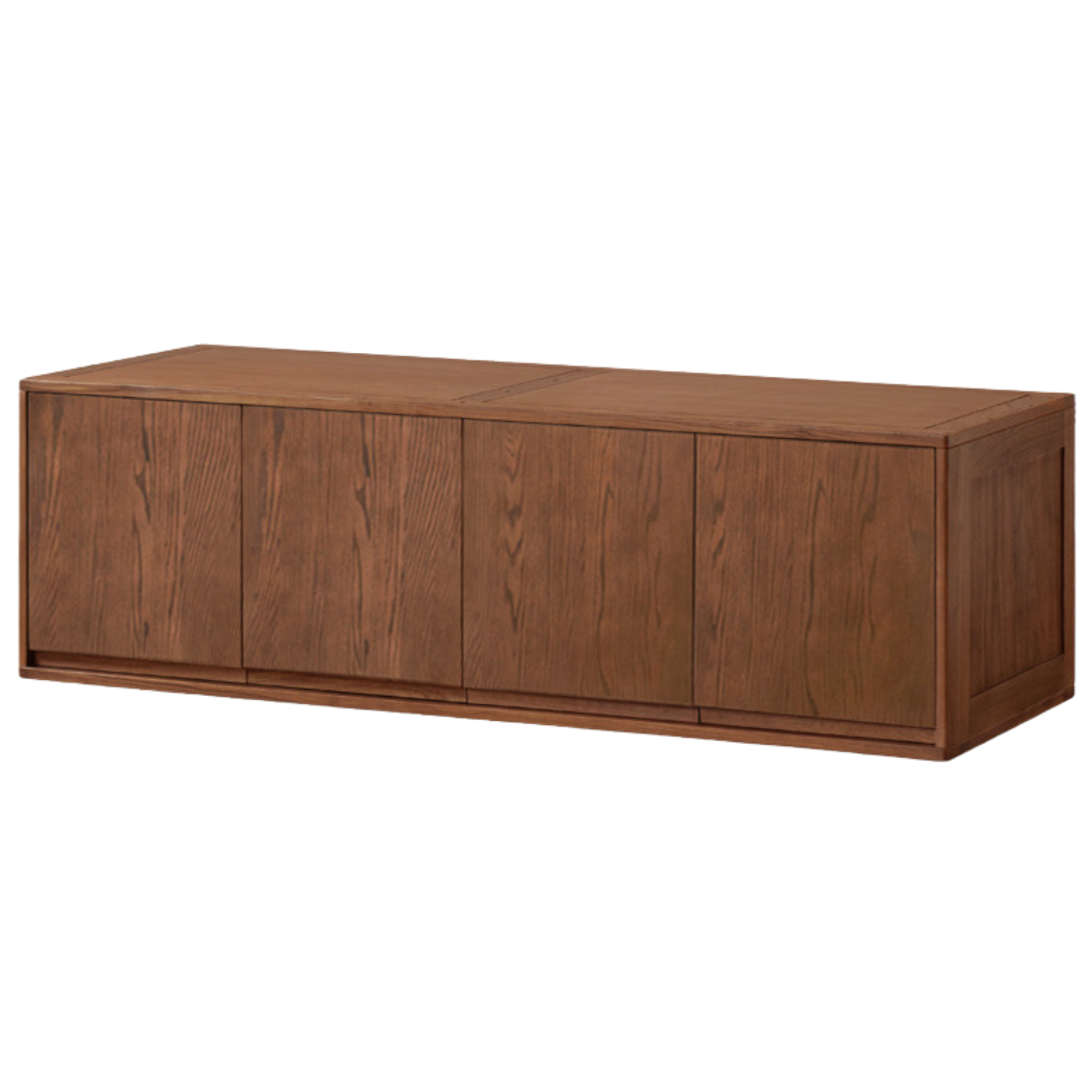 Black Walnut, Ash, Oak Solid Wood Light Luxury Wardrobe Top Cabinet