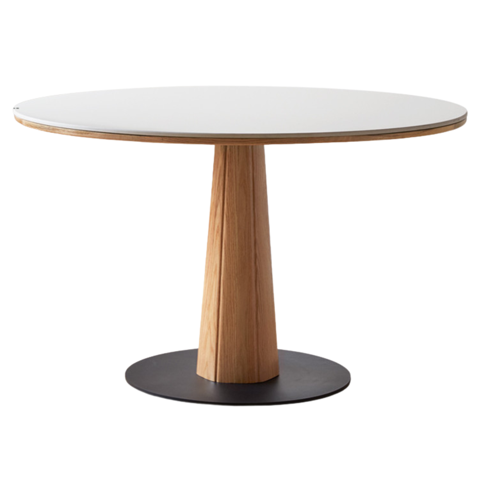 Oak Solid Wood Slab Round Dining Table
