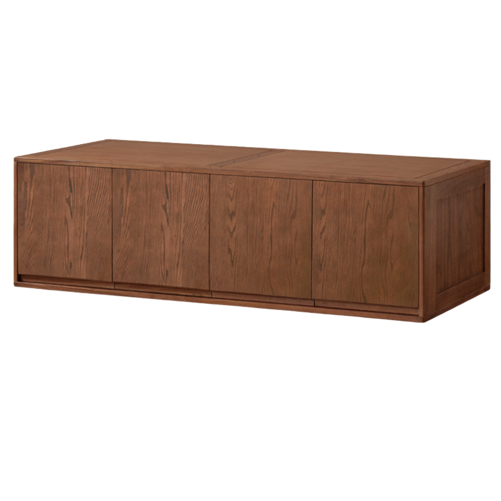 Black Walnut, Ash, Oak Solid Wood Light Luxury Wardrobe Top Cabinet