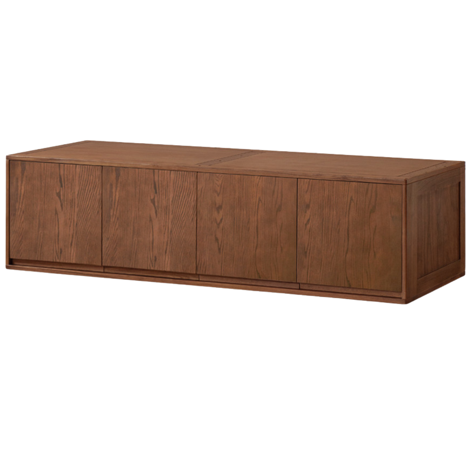 Black Walnut, Ash, Oak Solid Wood Light Luxury Wardrobe Top Cabinet