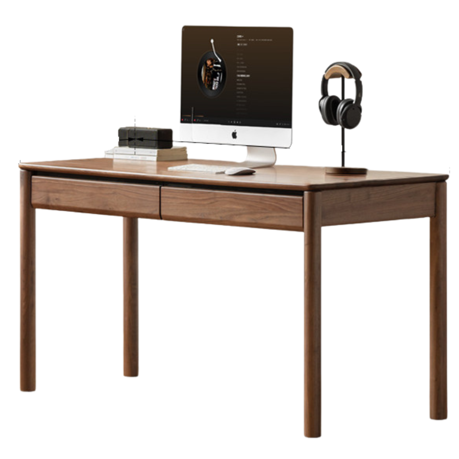 Black Walnut Solid Wood Luxury Office Desk