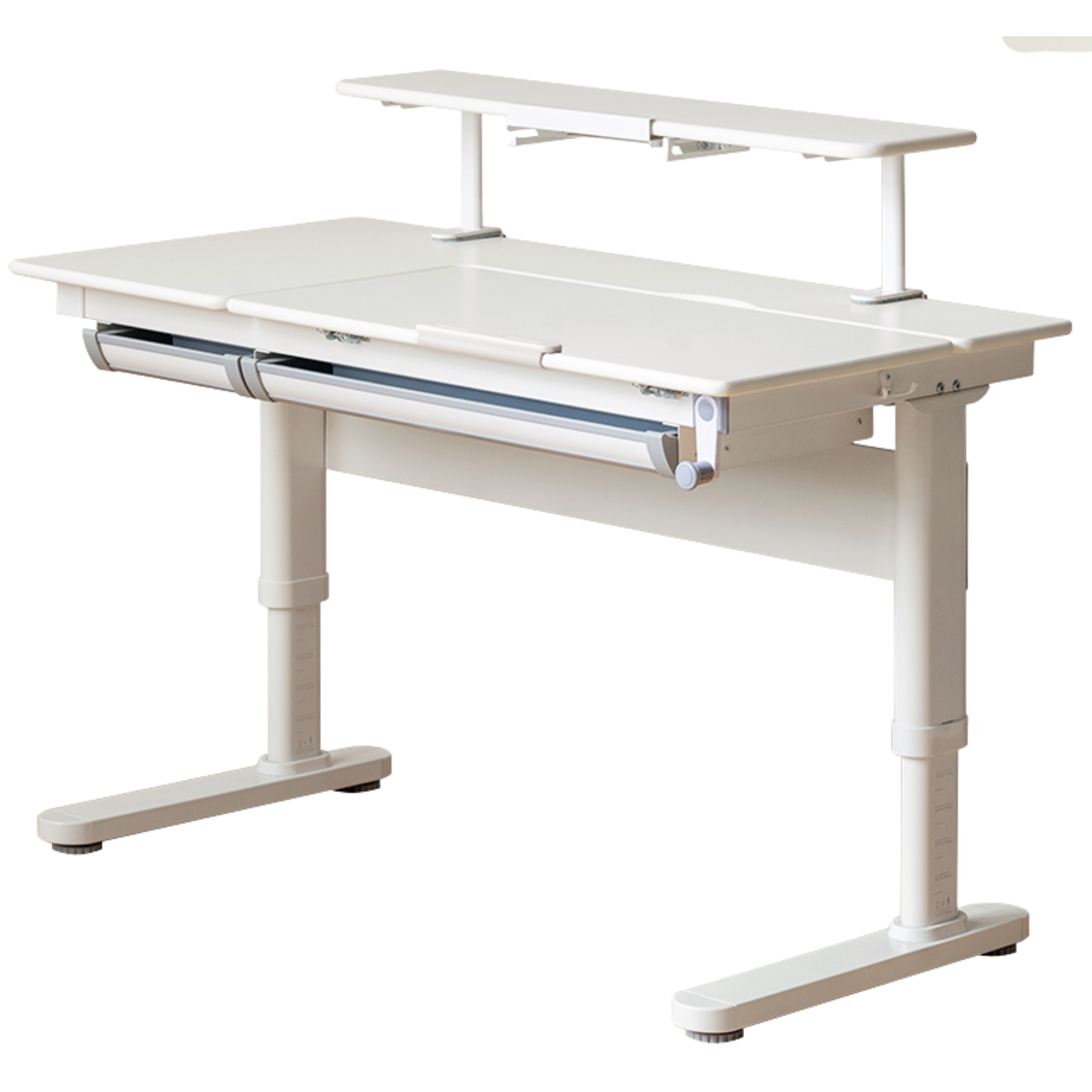 Solid Rubberwood Cream Style Children's Learning Desk