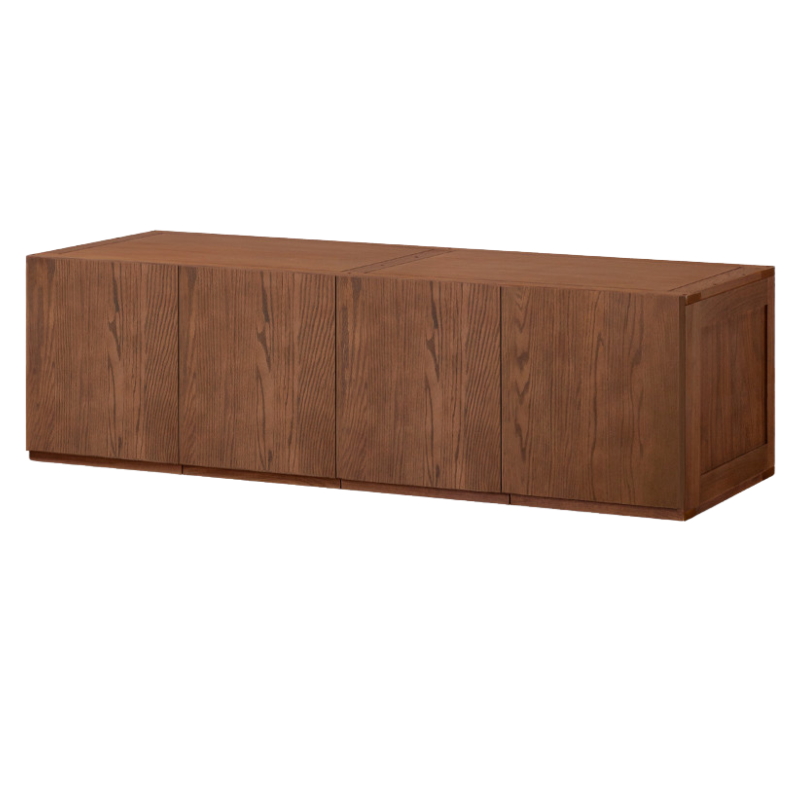 Black Walnut, Ash, Oak Solid Wood Light Luxury Wardrobe Top Cabinet