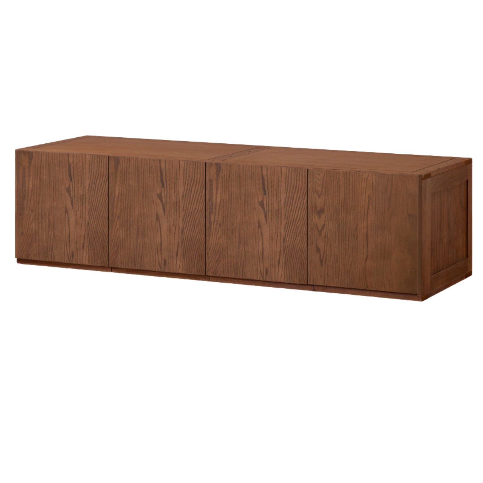 Black Walnut, Ash, Oak Solid Wood Light Luxury Wardrobe Top Cabinet