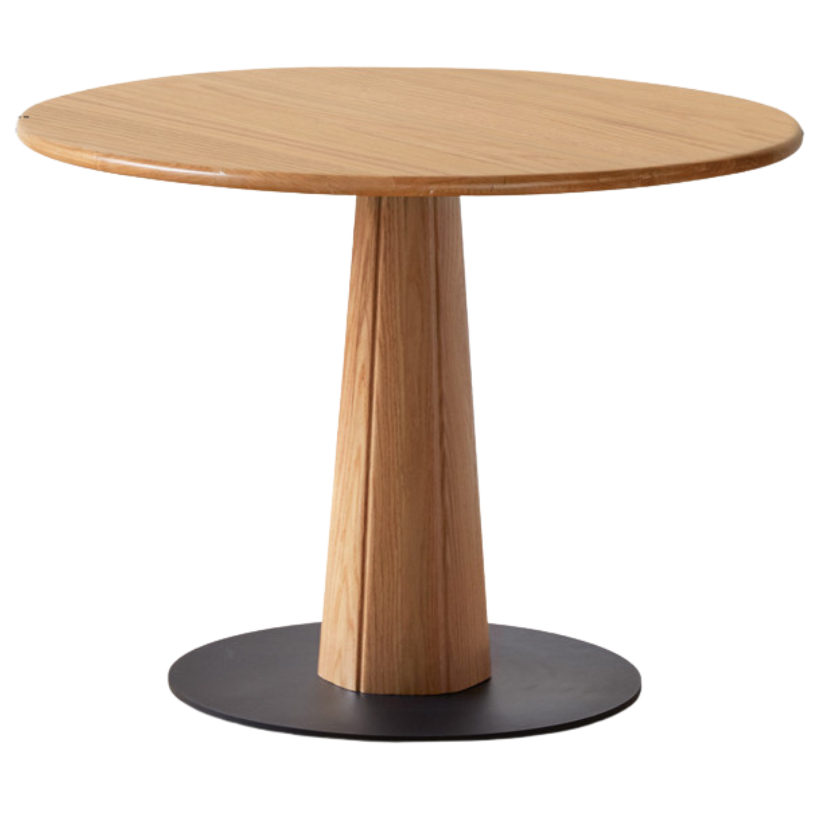 Oak Solid Wood Slab Round Dining Table