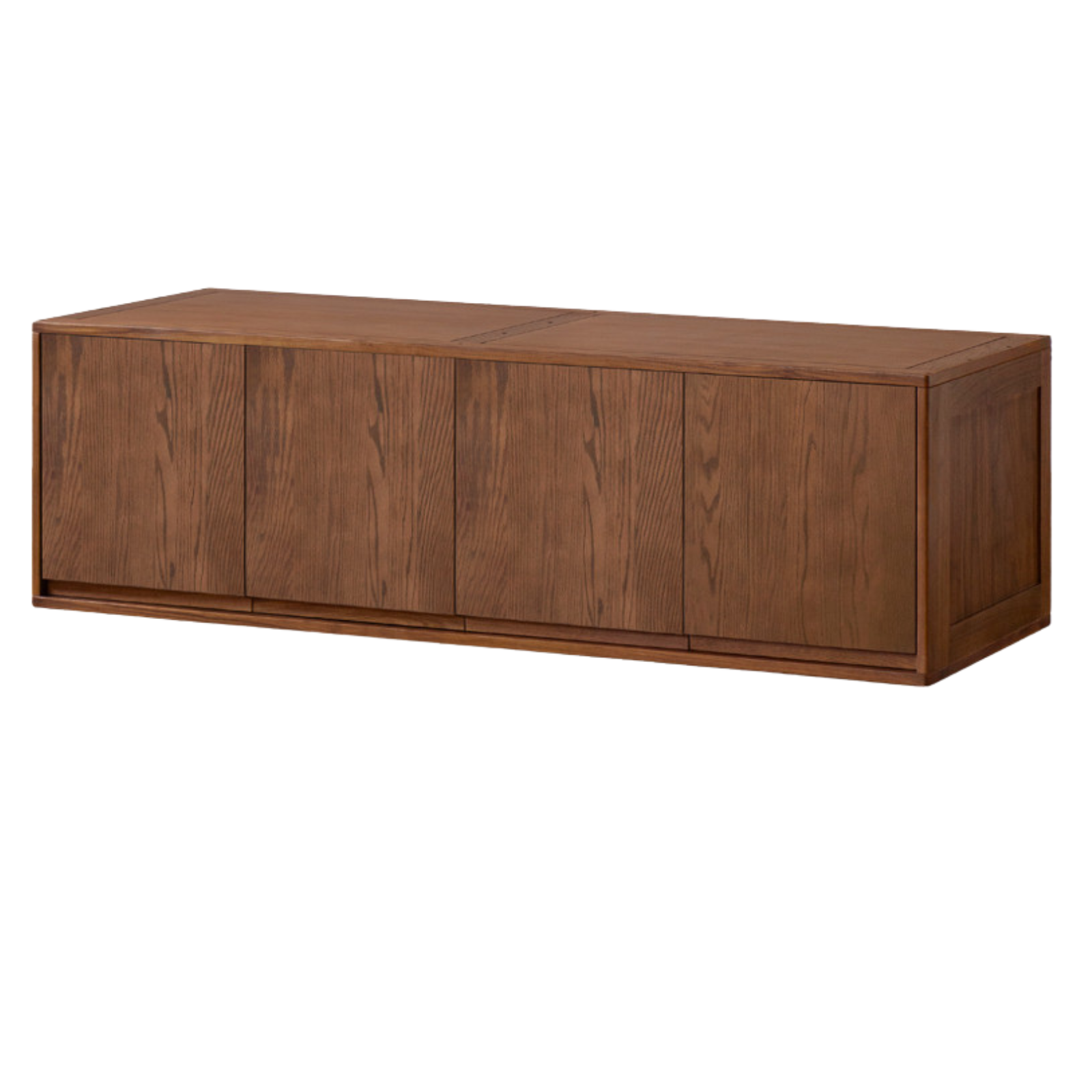 Black Walnut, Ash, Oak Solid Wood Light Luxury Wardrobe Top Cabinet