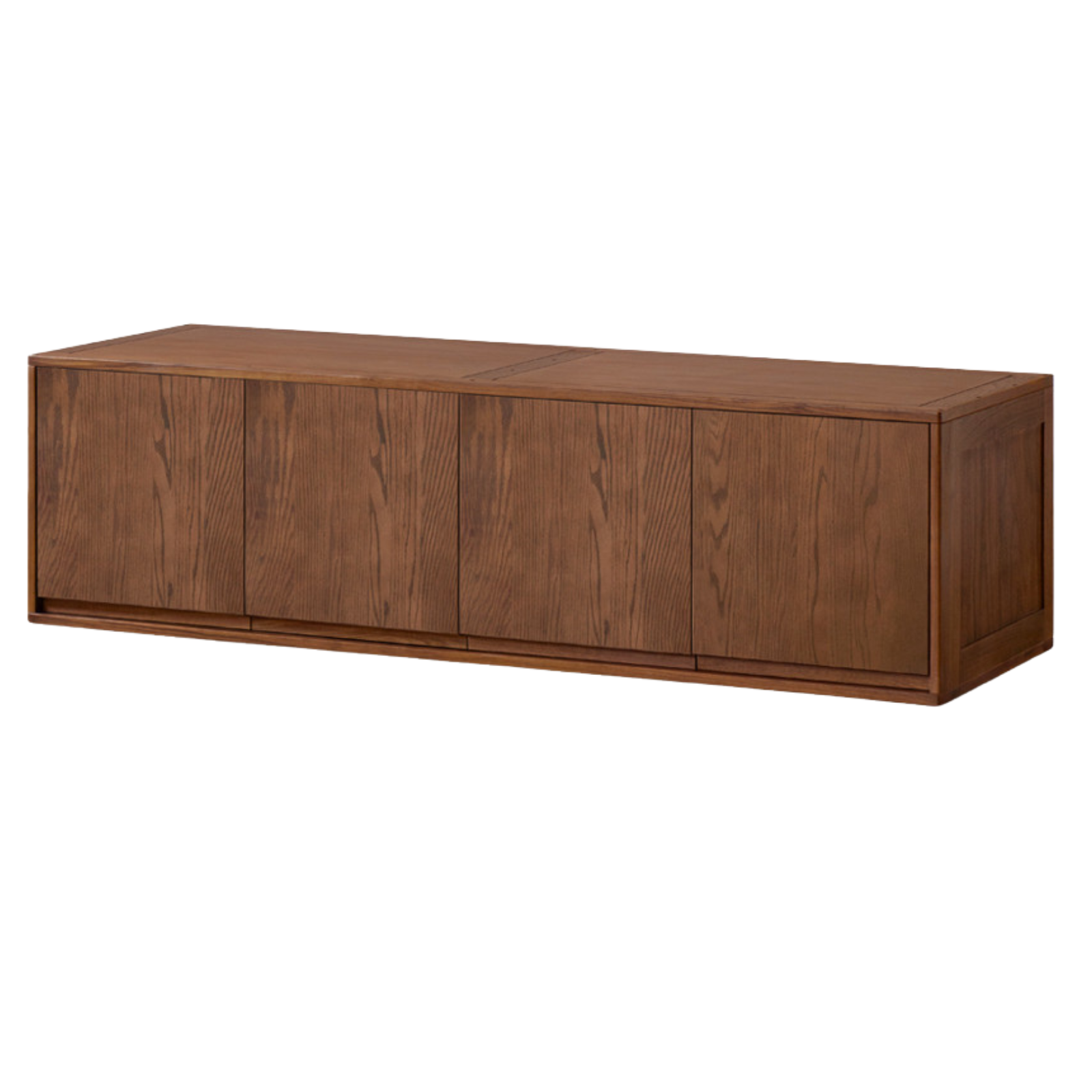 Black Walnut, Ash, Oak Solid Wood Light Luxury Wardrobe Top Cabinet