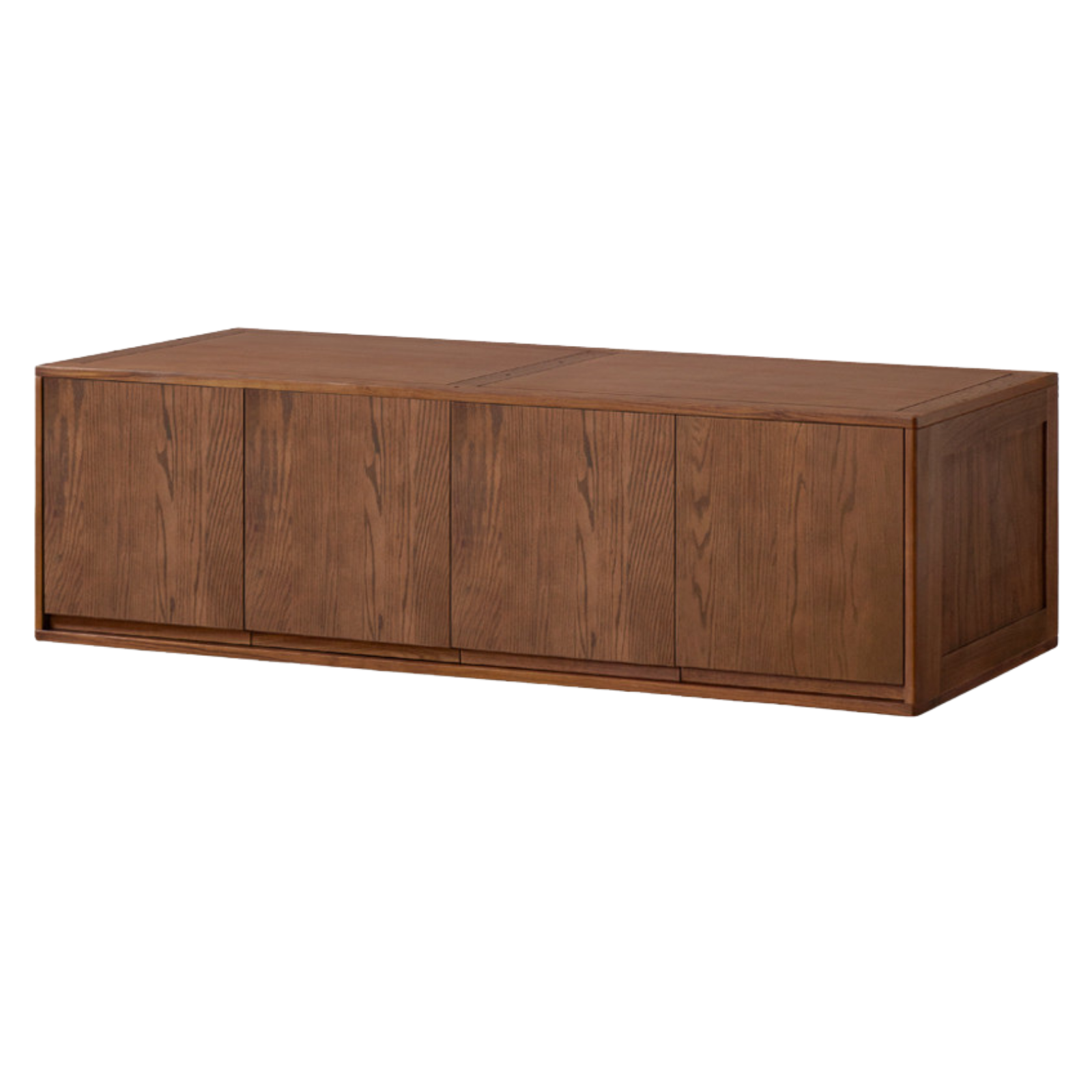 Black Walnut, Ash, Oak Solid Wood Light Luxury Wardrobe Top Cabinet