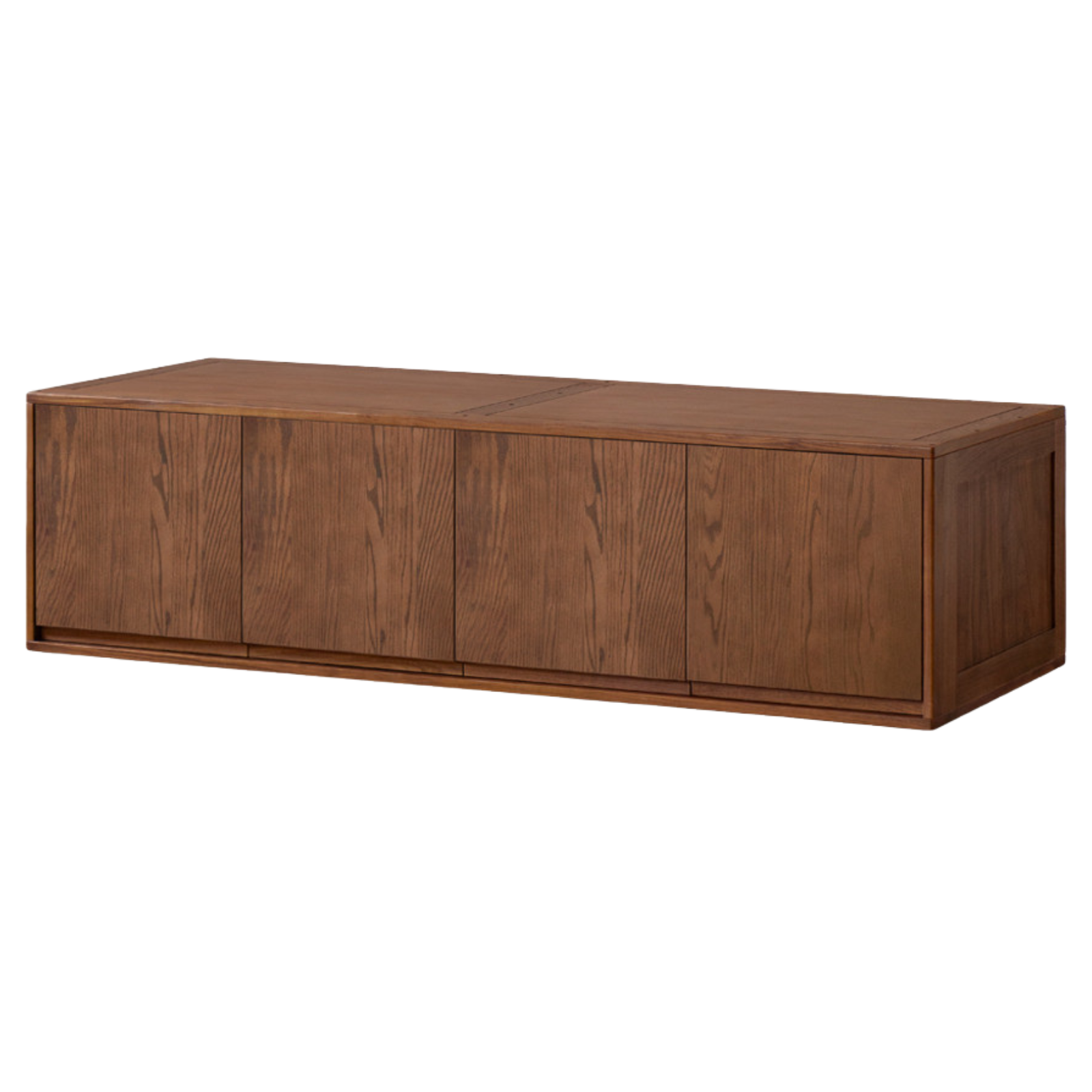 Black Walnut, Ash, Oak Solid Wood Light Luxury Wardrobe Top Cabinet