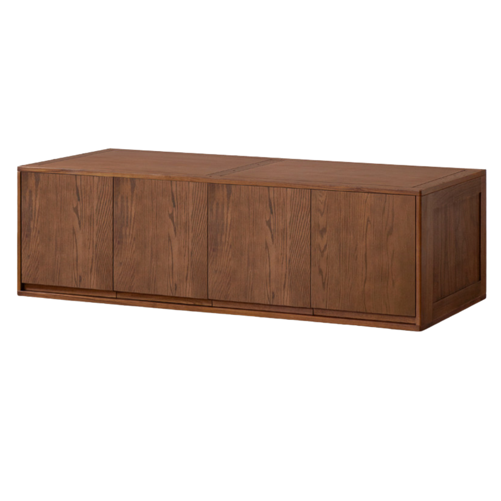 Black Walnut, Ash, Oak Solid Wood Light Luxury Wardrobe Top Cabinet