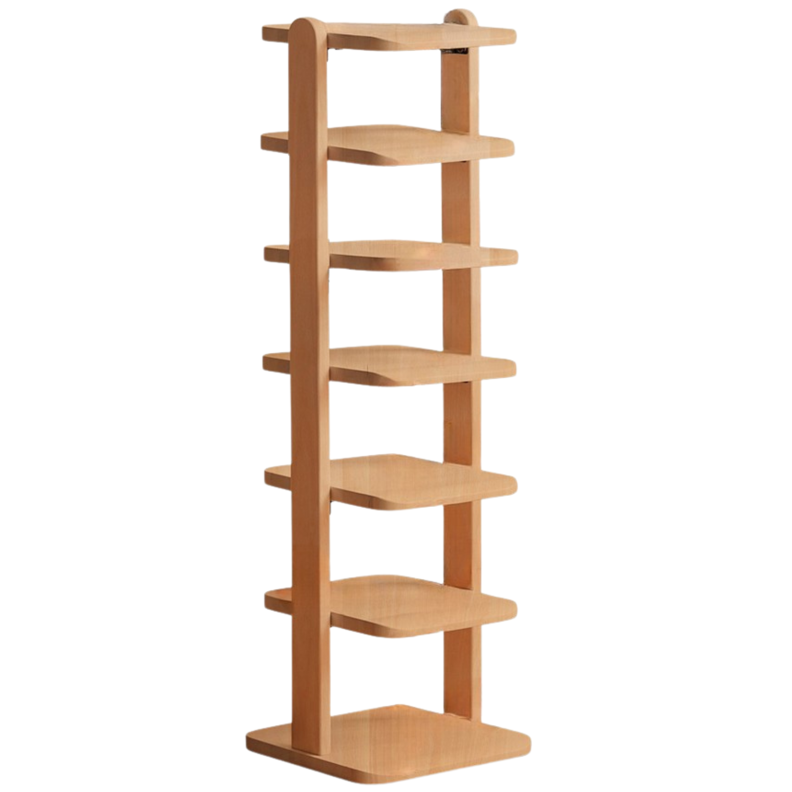 Beech, Solid Rubber Wood Narrow Shoe Rack