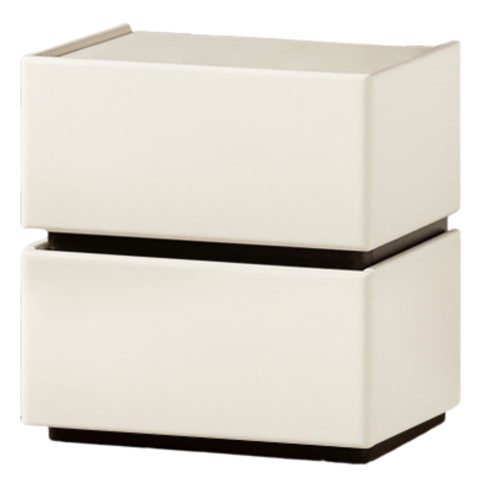 Beech Solid Wood White Cream Style Nightstand