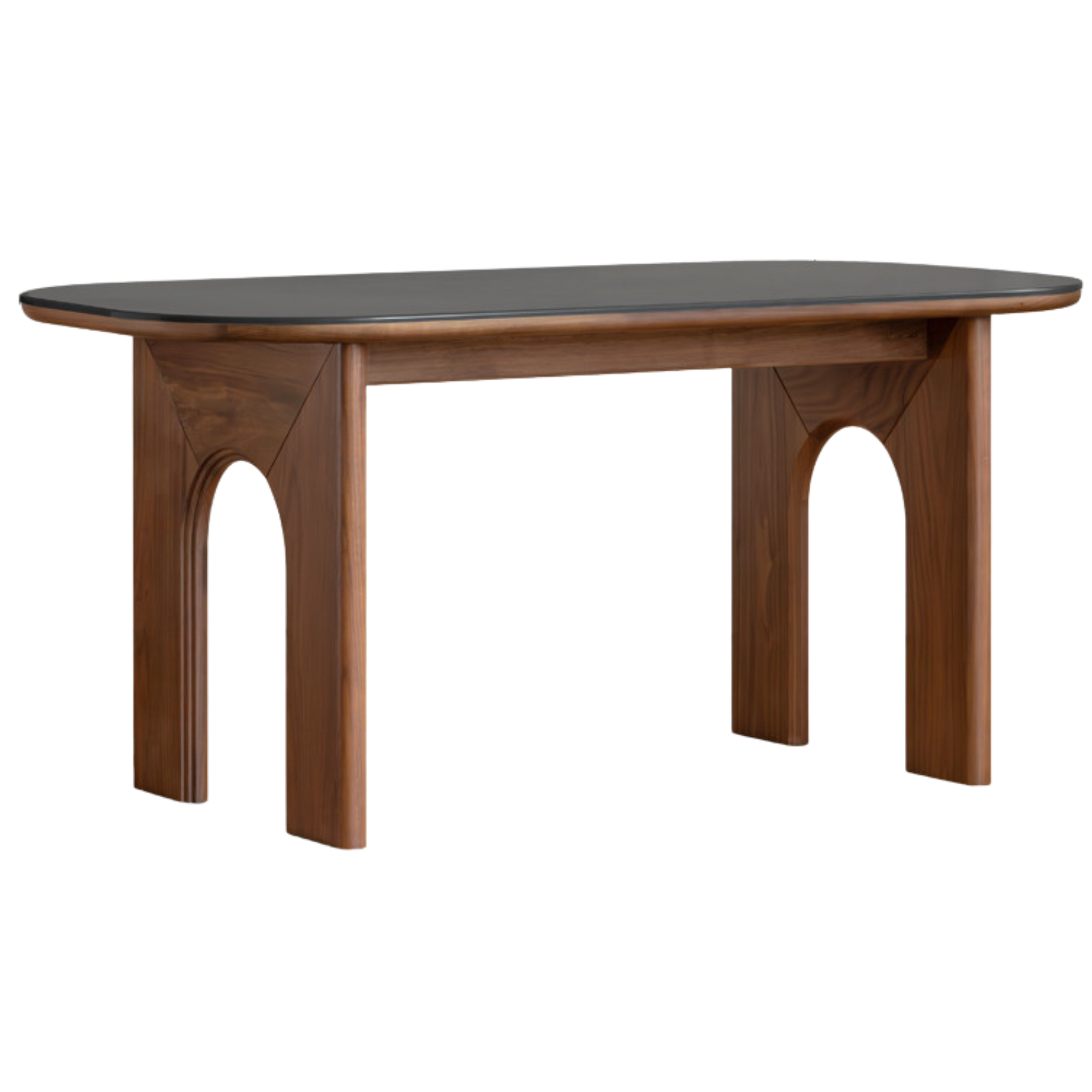 Black Walnut, Oak Solid Wood French Retro Style Dining Table