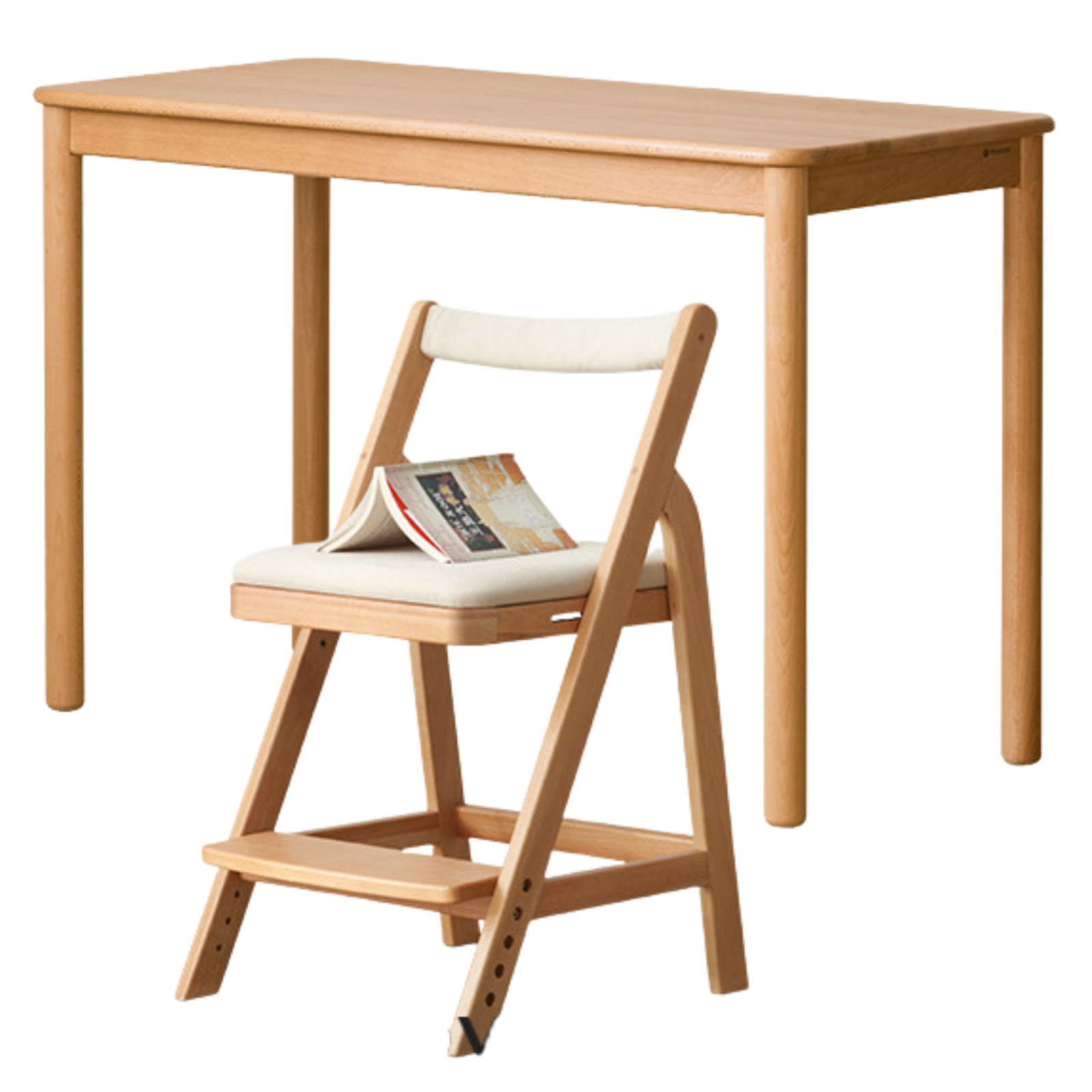 Beech Solid Wood Kids Study Table