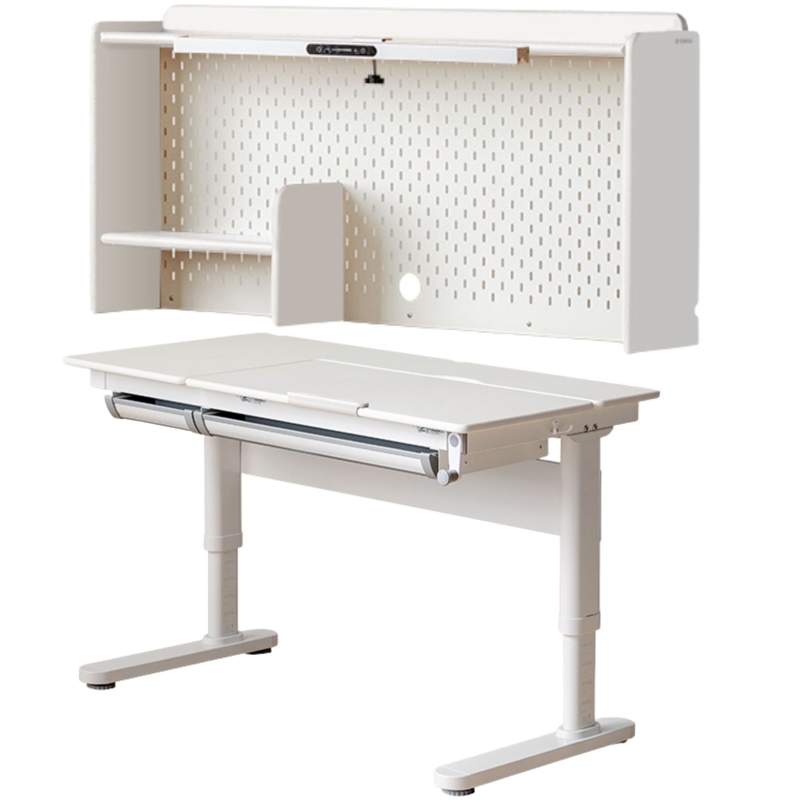 Solid Rubberwood Cream Style Children's Learning Desk