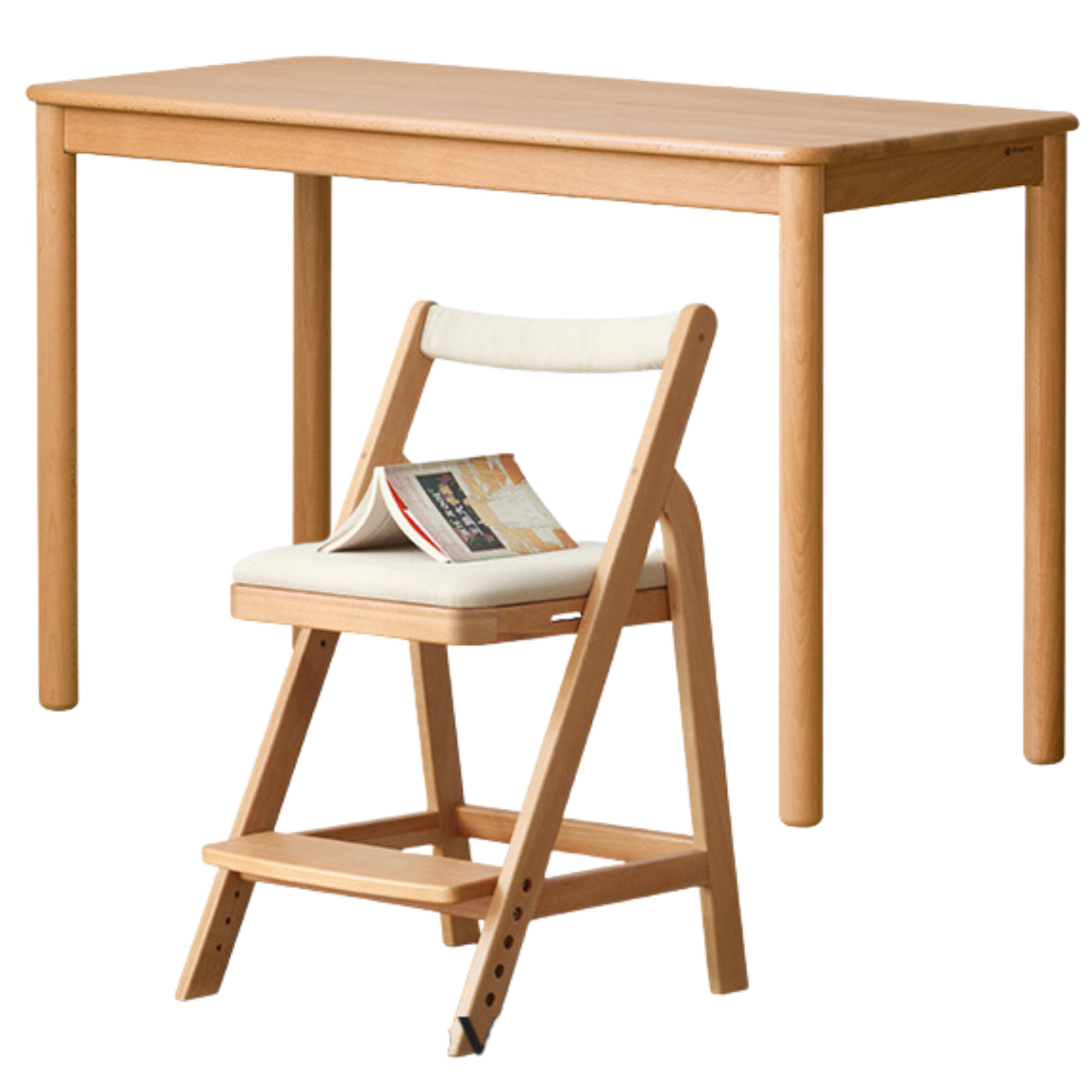 Beech Solid Wood Kids Study Table