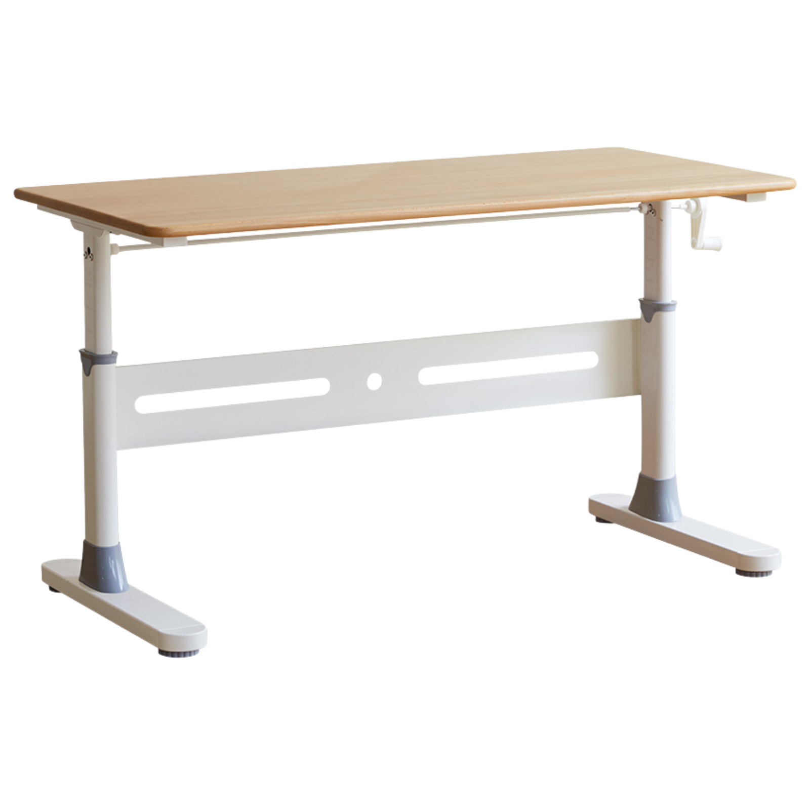Beech, Solid Rubberwood Solid Wood Kids Liftable Desk