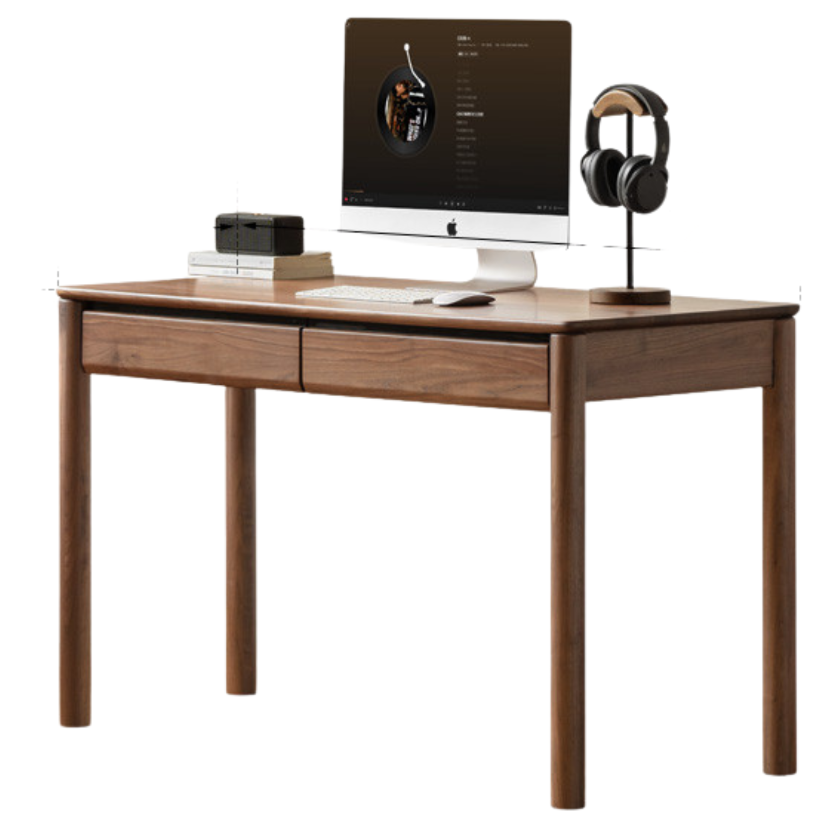 Black Walnut Solid Wood Luxury Office Desk
