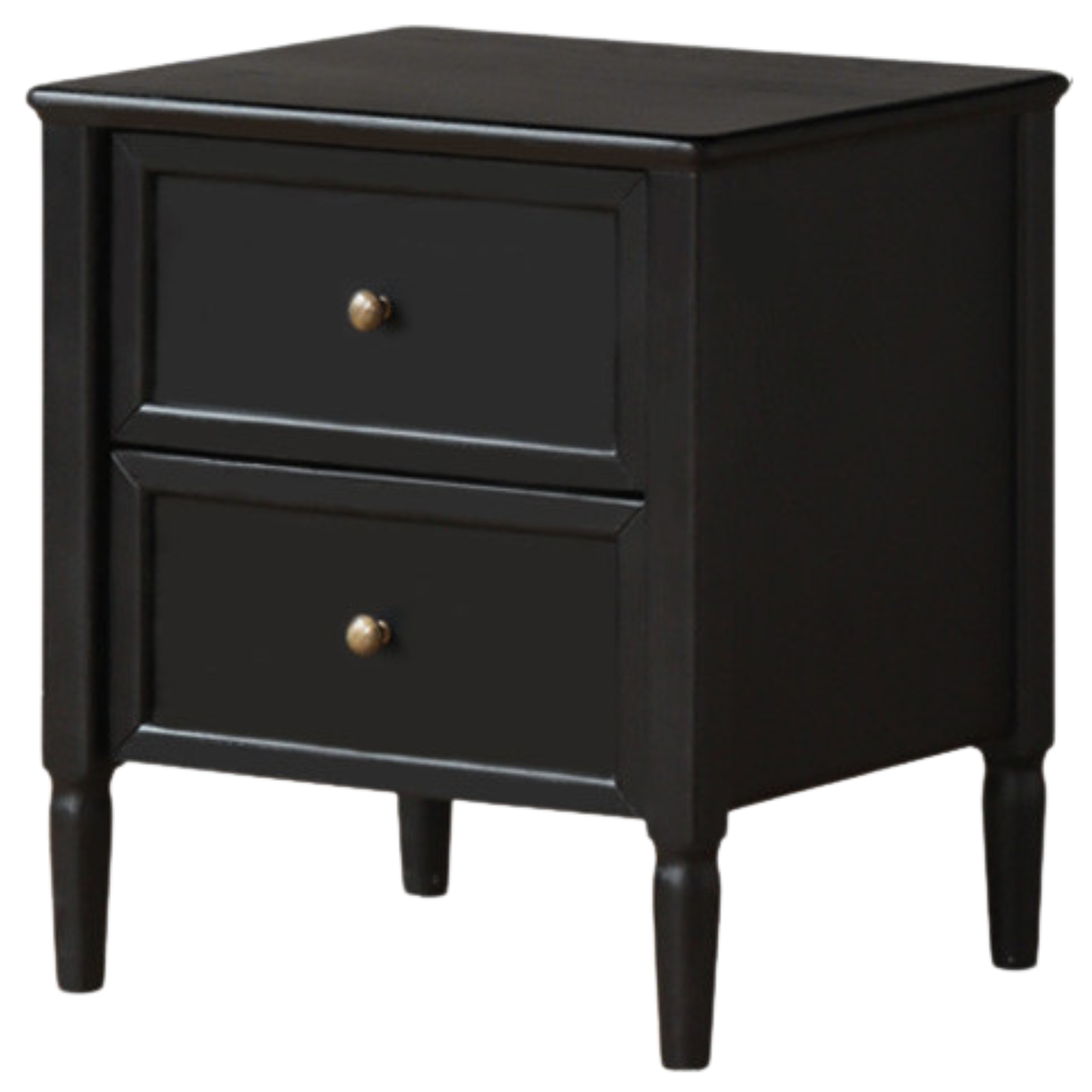 Solid Rubberwood Retro Style, American Style Nightstand