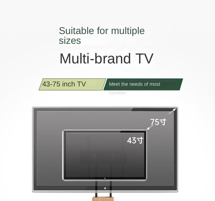 Oak Solid Wood TV Stand, Mobile Floor to Floor TV Cabinet.