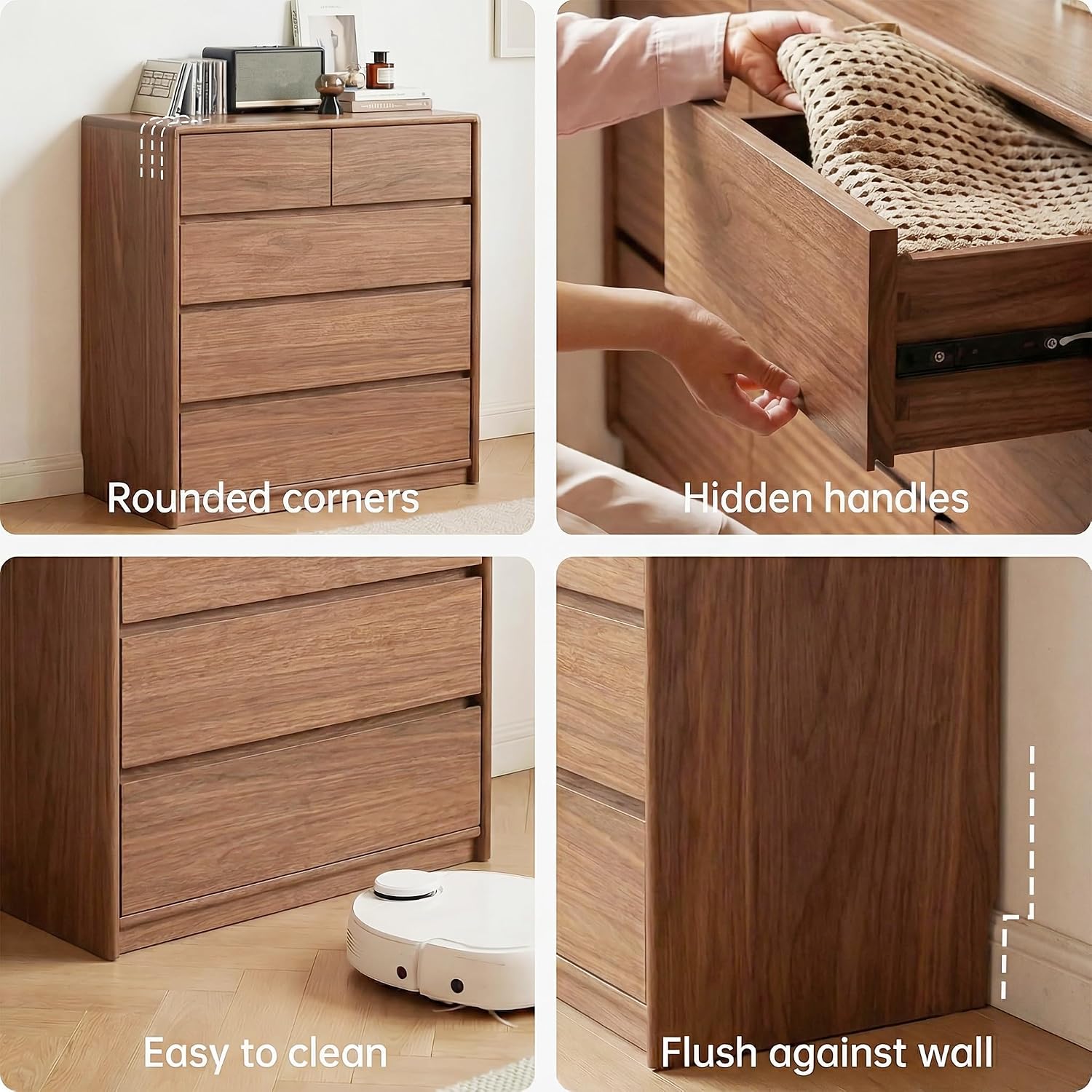 Oak Solid wood Storage Drawer