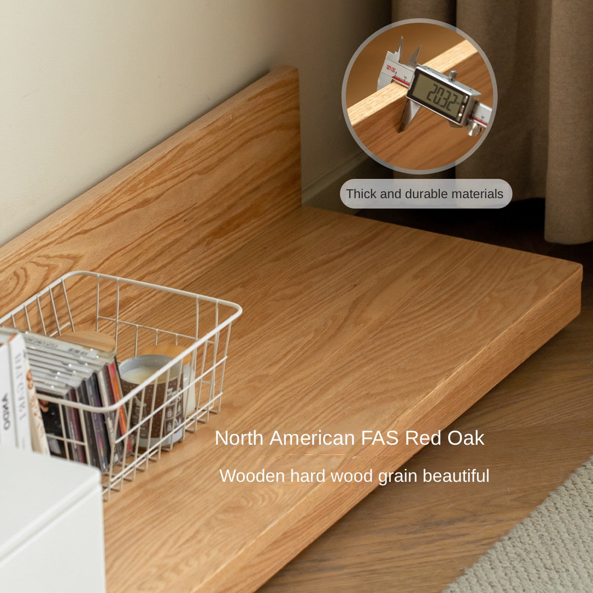 Oak, Ash, Poplar Solid Wood Retractable Floor TV Cabinet.