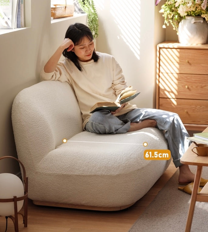 Lamb Fleece Faux Shearling Sofa.