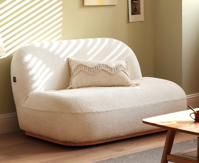 Lamb Fleece Faux Shearling Sofa.