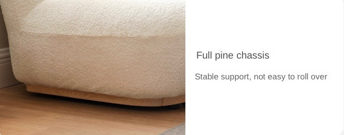 Lamb Fleece Faux Shearling Sofa.