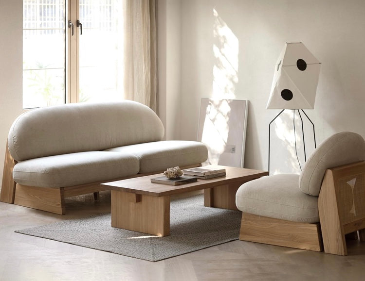 Ash Solid Wood Japanese Sofa.