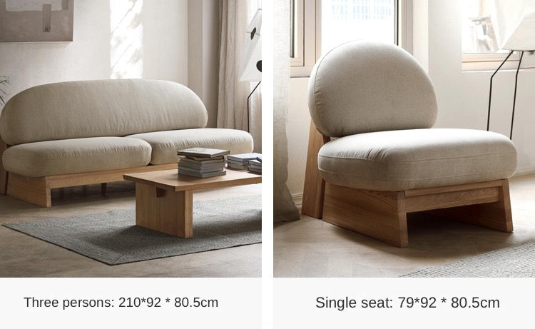 Ash Solid Wood Japanese Sofa.