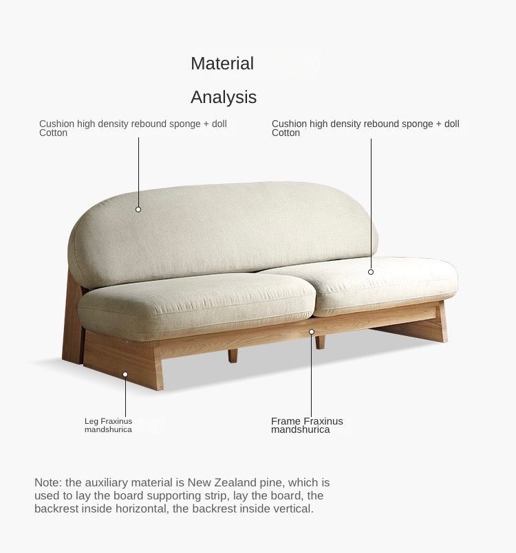 Ash Solid Wood Japanese Sofa.