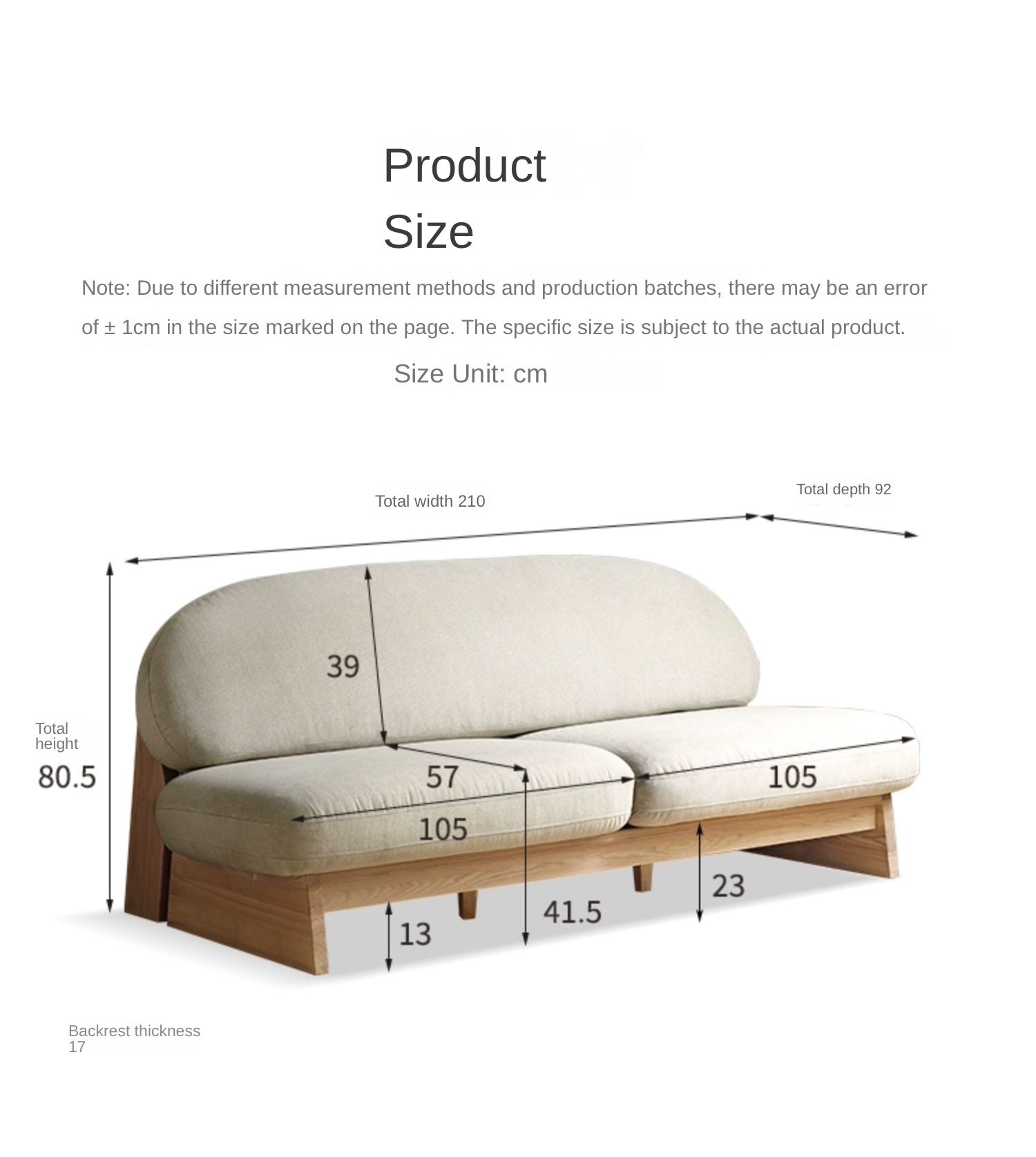 Ash Solid Wood Japanese Sofa.