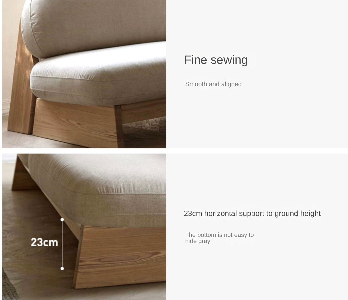 Ash Solid Wood Japanese Sofa.