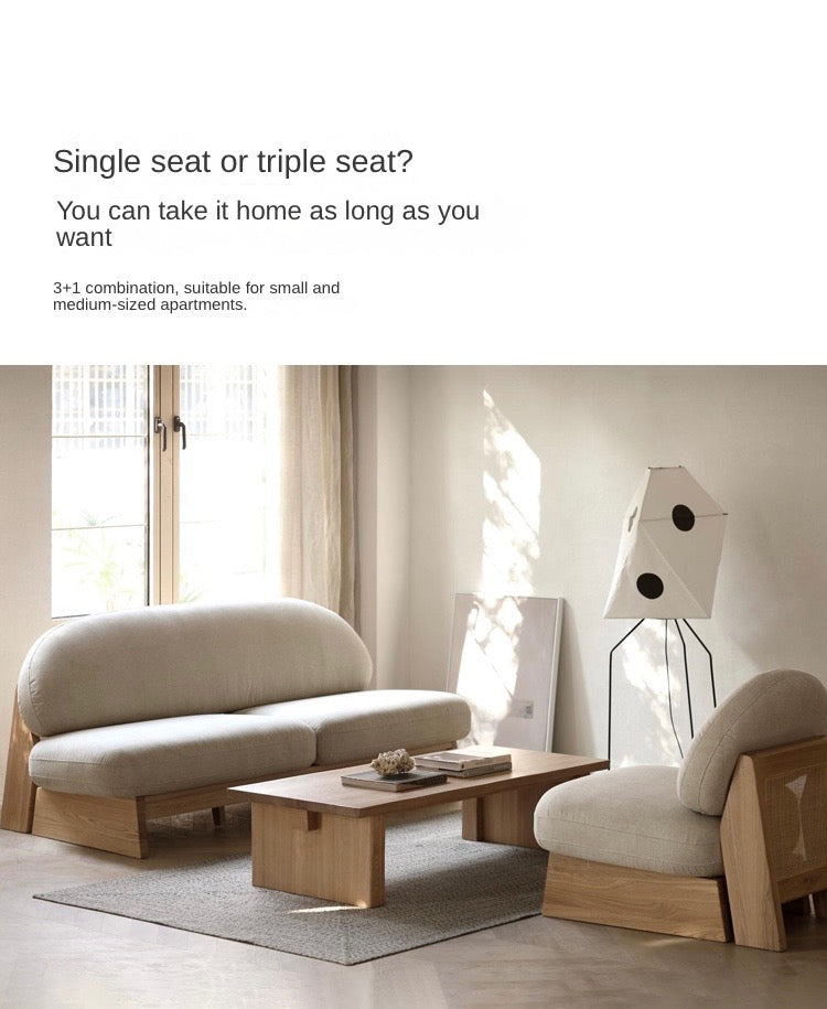 Ash Solid Wood Japanese Sofa.