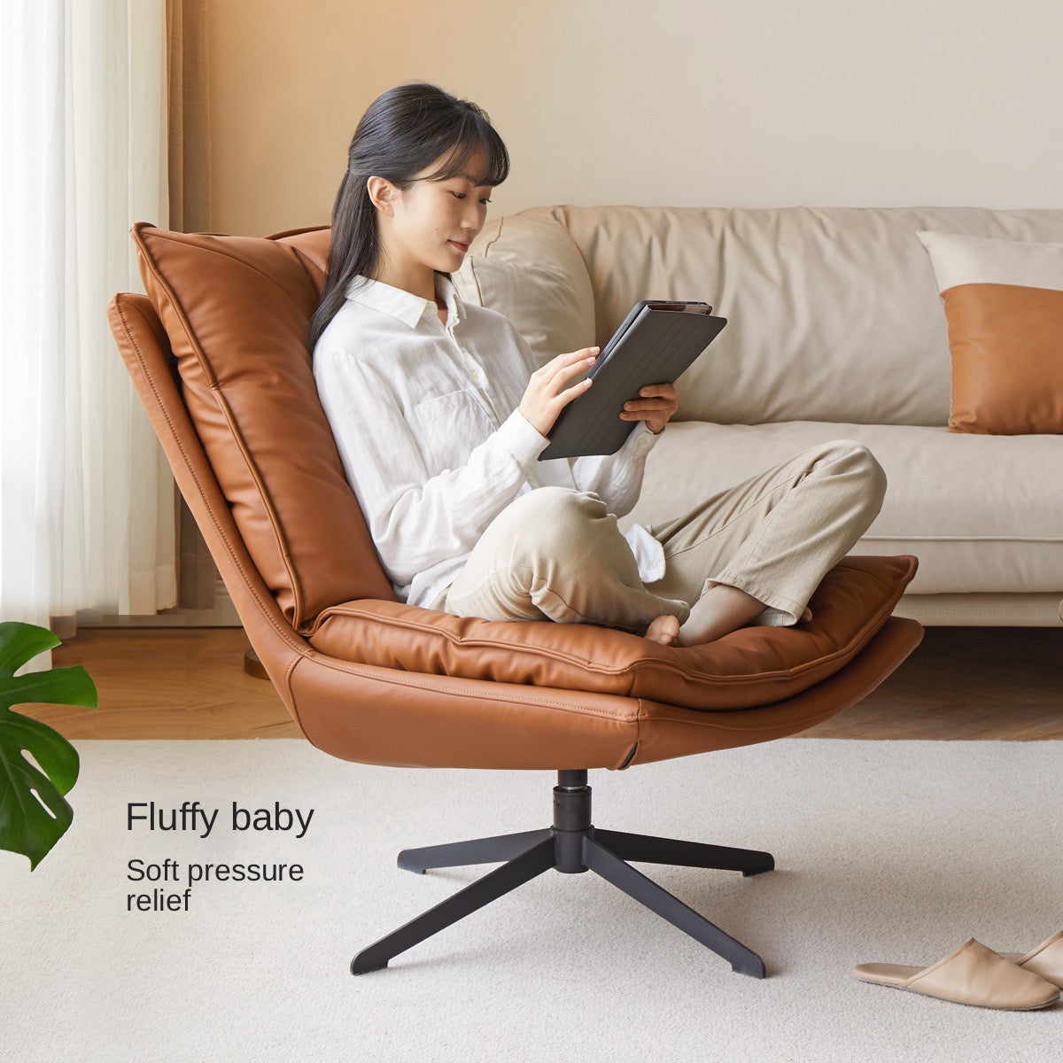 360° Organic Leather Recliner)